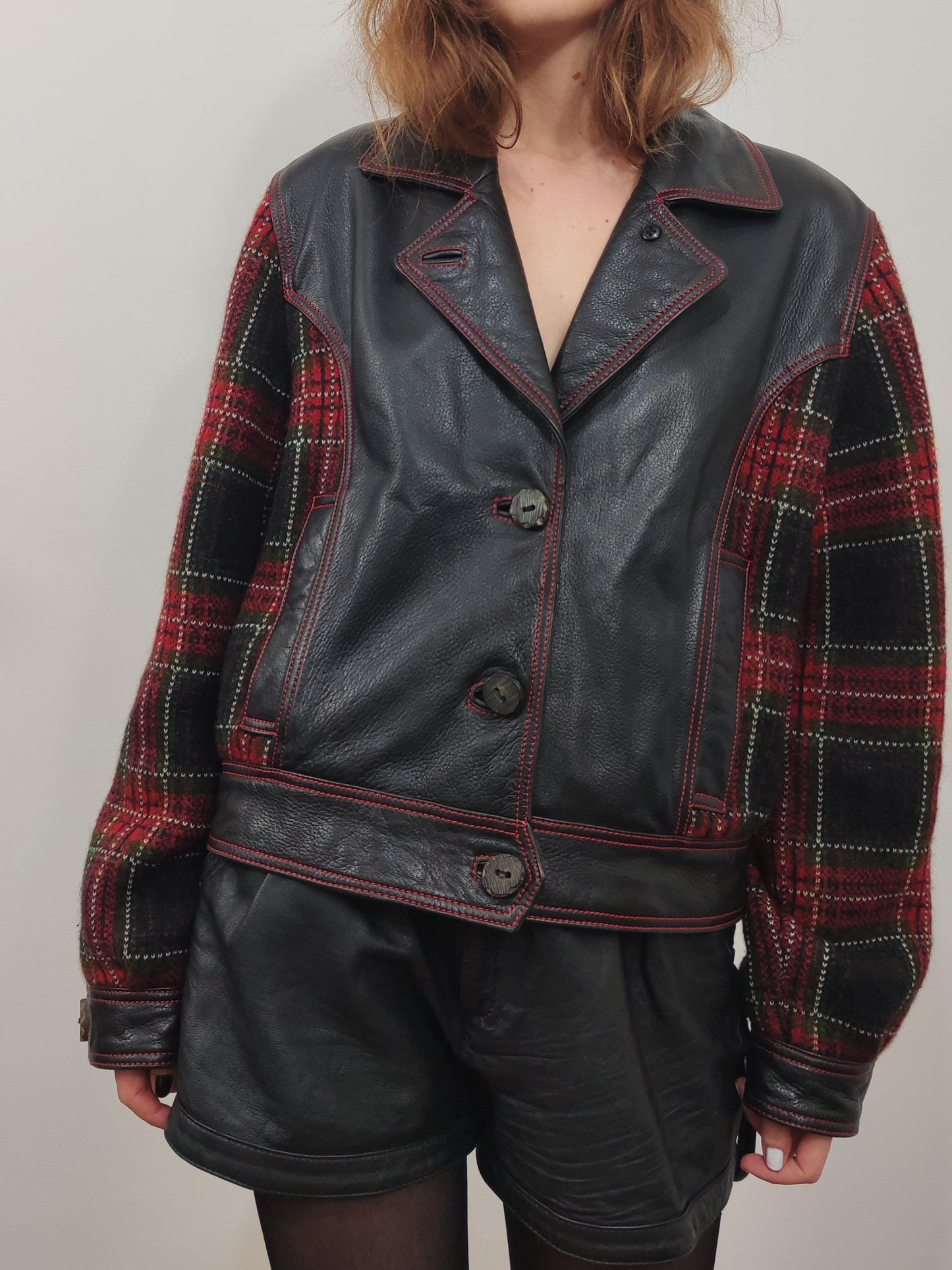 Leather&Wool Vintage Jacket