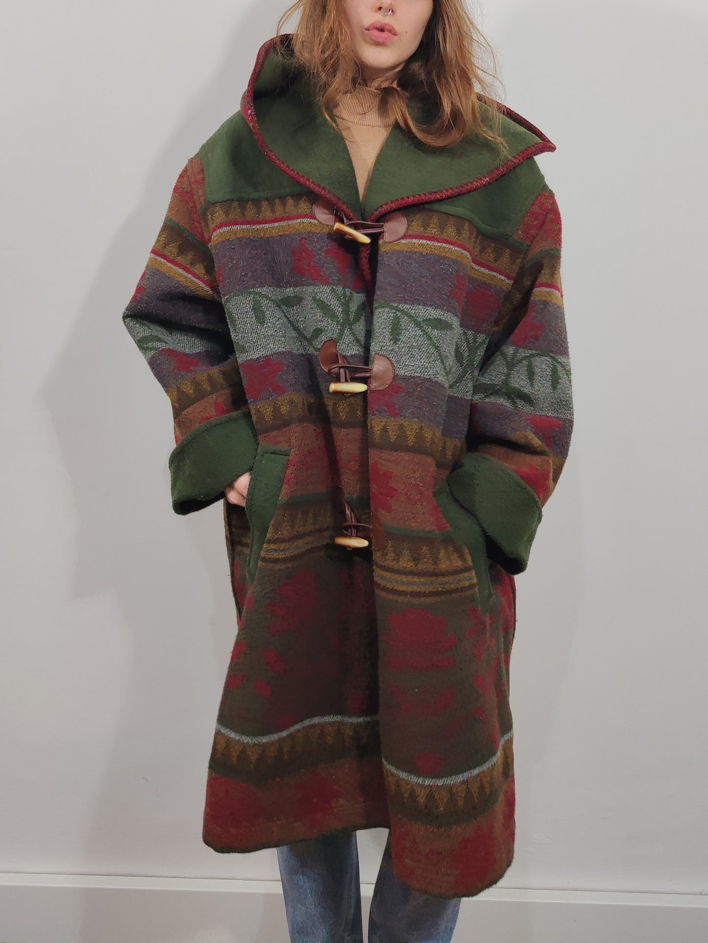 Vintage Wool Blend Cape