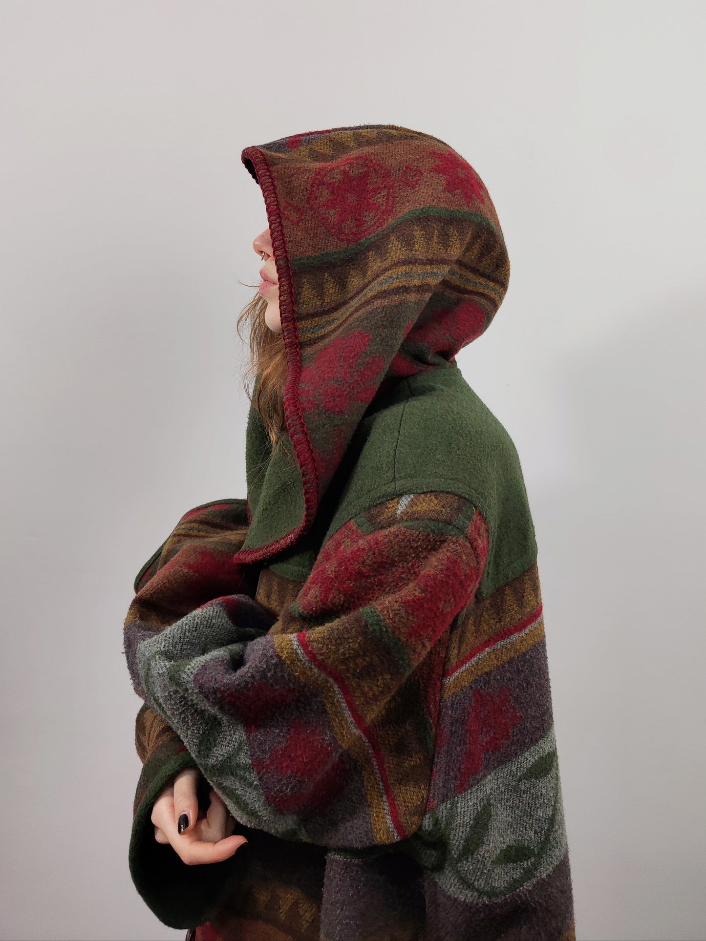 Vintage Wool Blend Cape