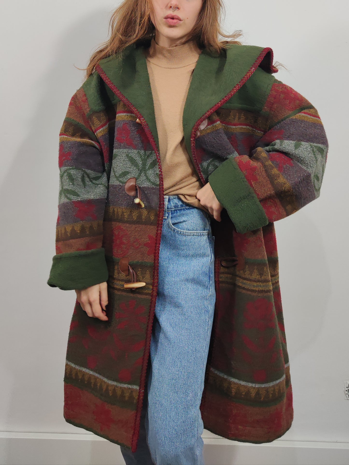 Vintage Wool Blend Cape
