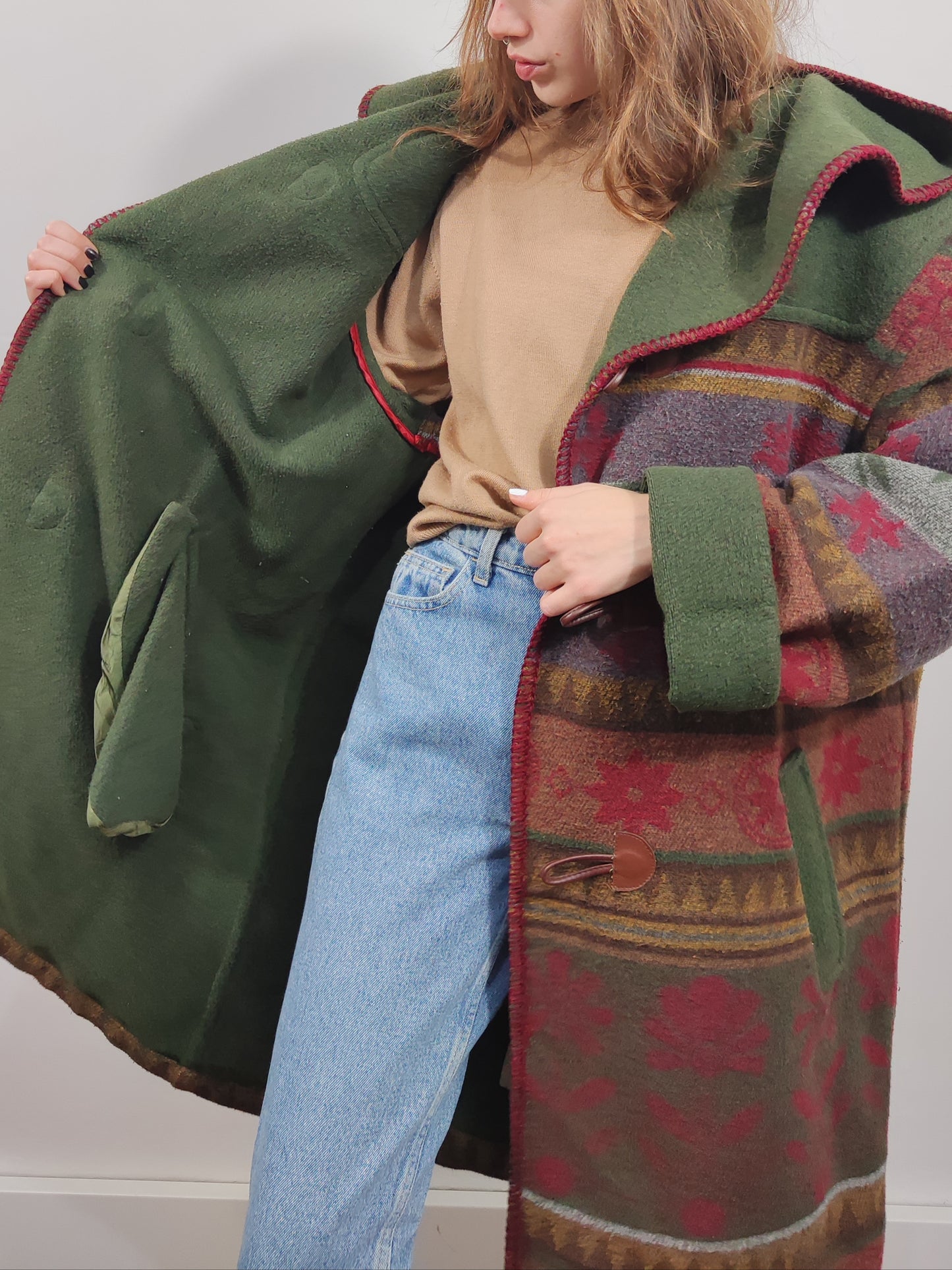 Vintage Wool Blend Cape
