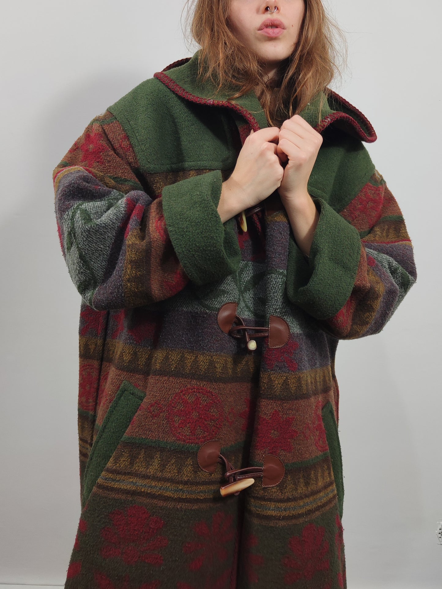 Vintage Wool Blend Cape