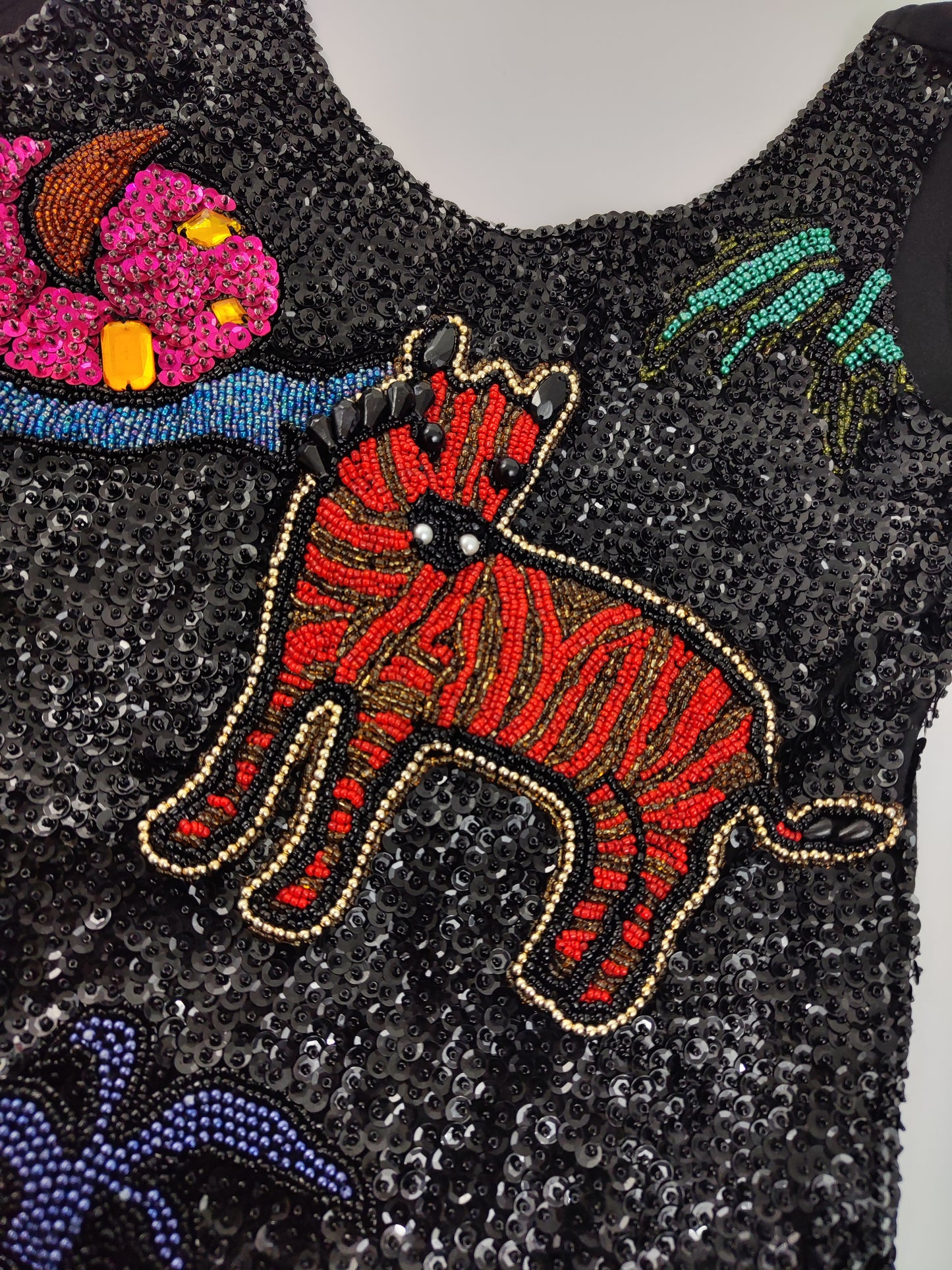 Archive - Dahn Sequin Zebra Dress