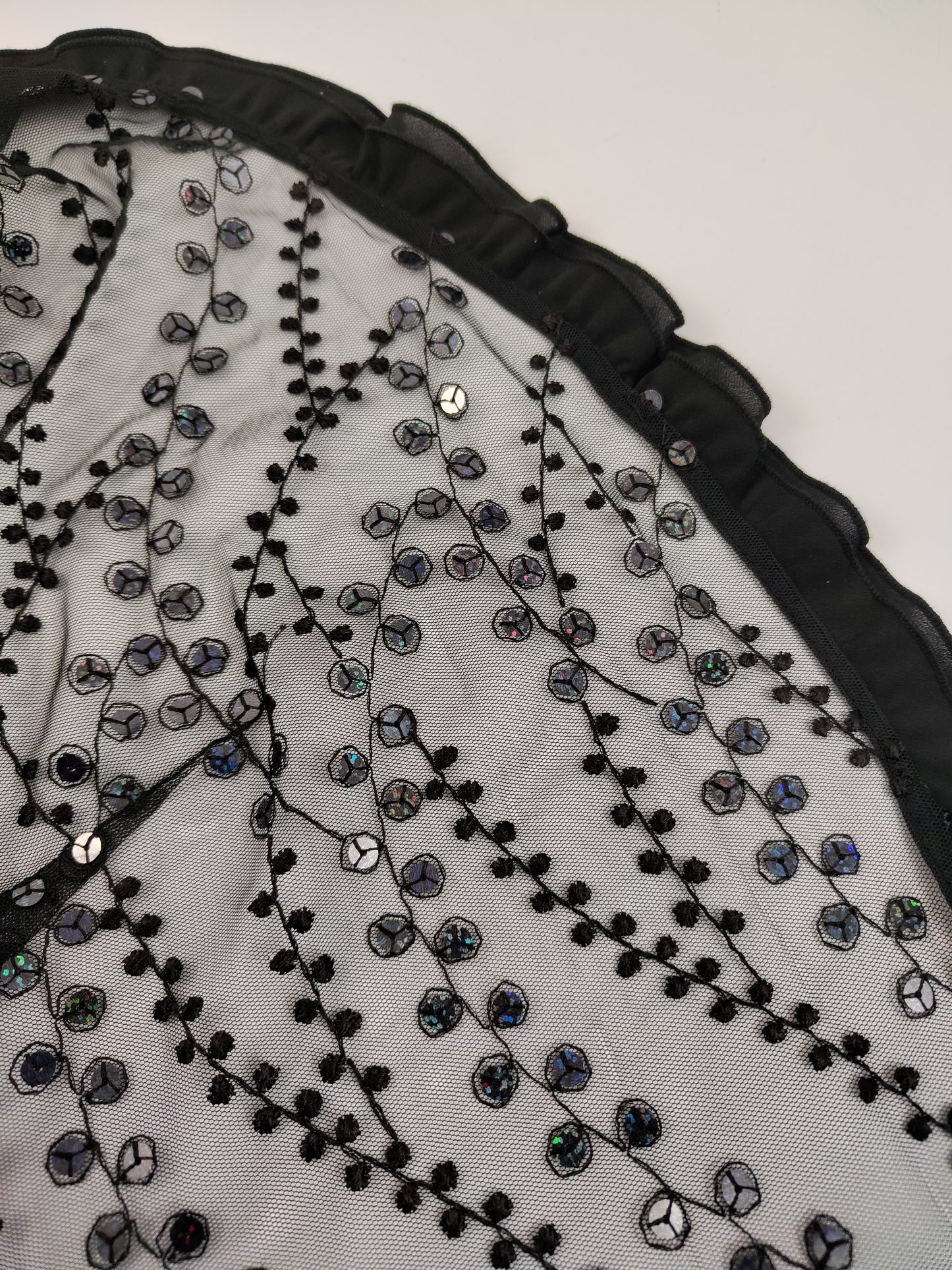 Coprispalle vintage con paillettes