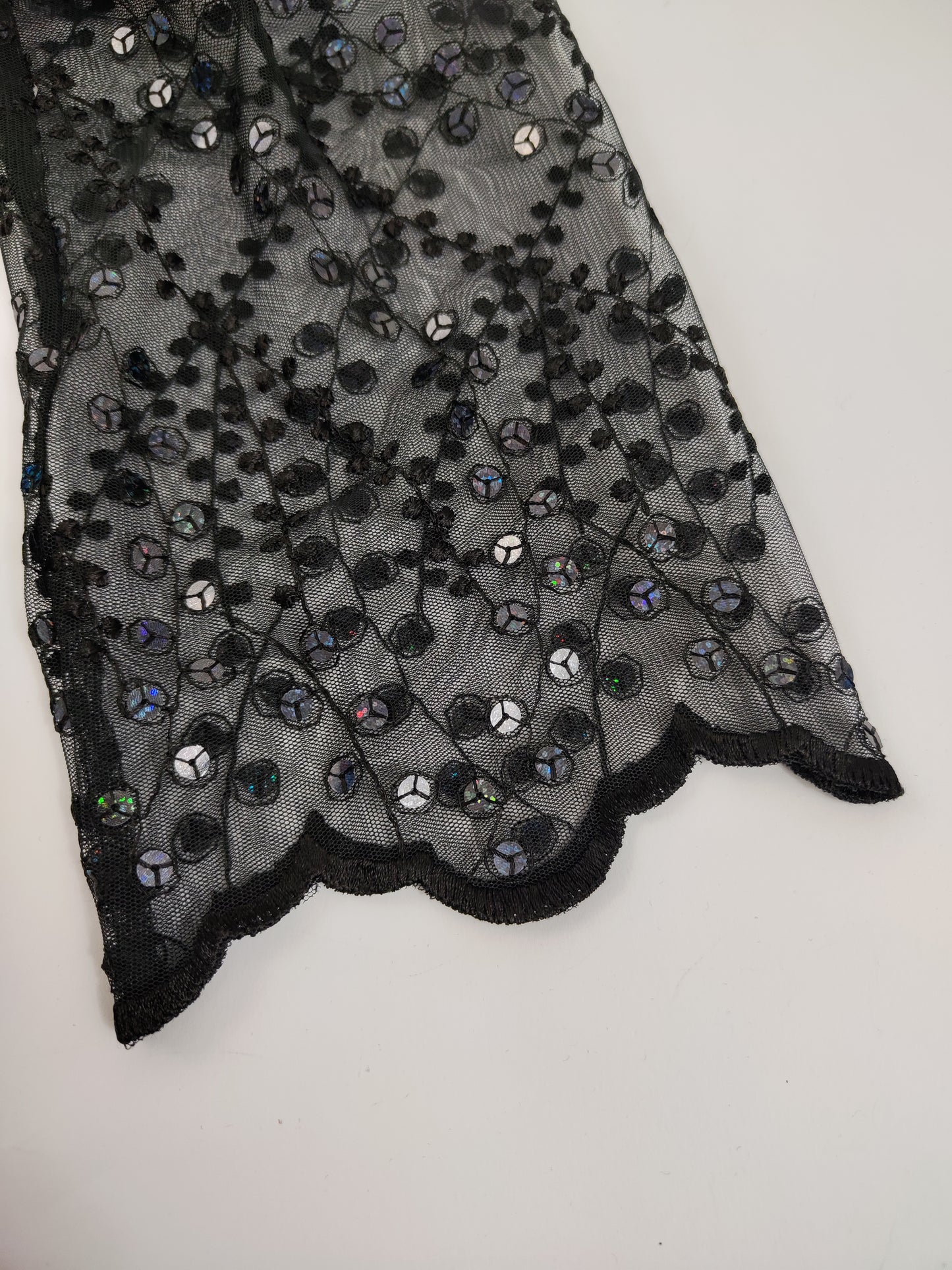 Coprispalle vintage con paillettes