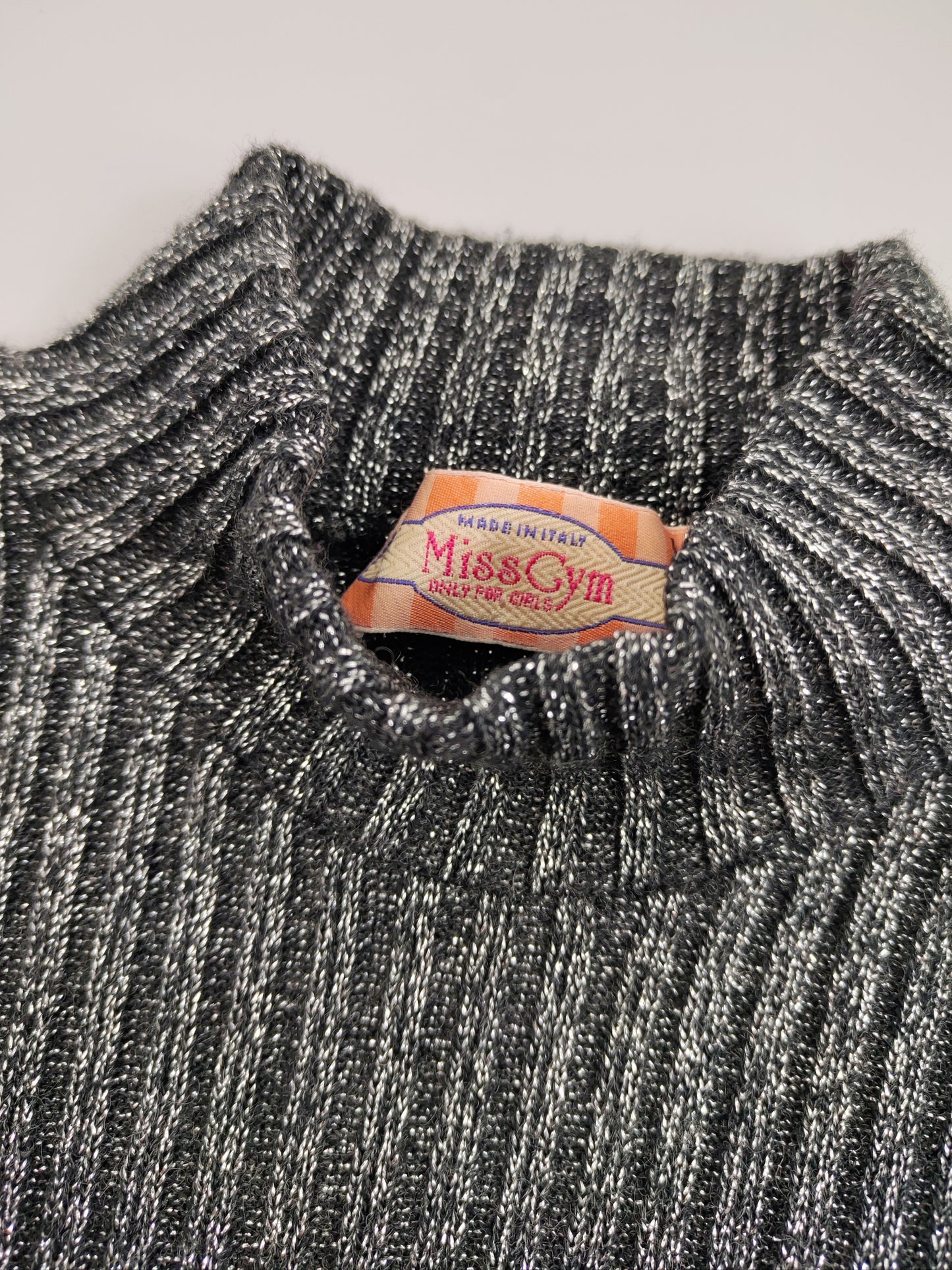 Wool Turtleneck Glitter Pullover