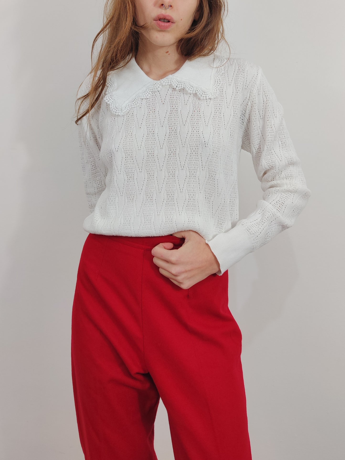 White Pullover