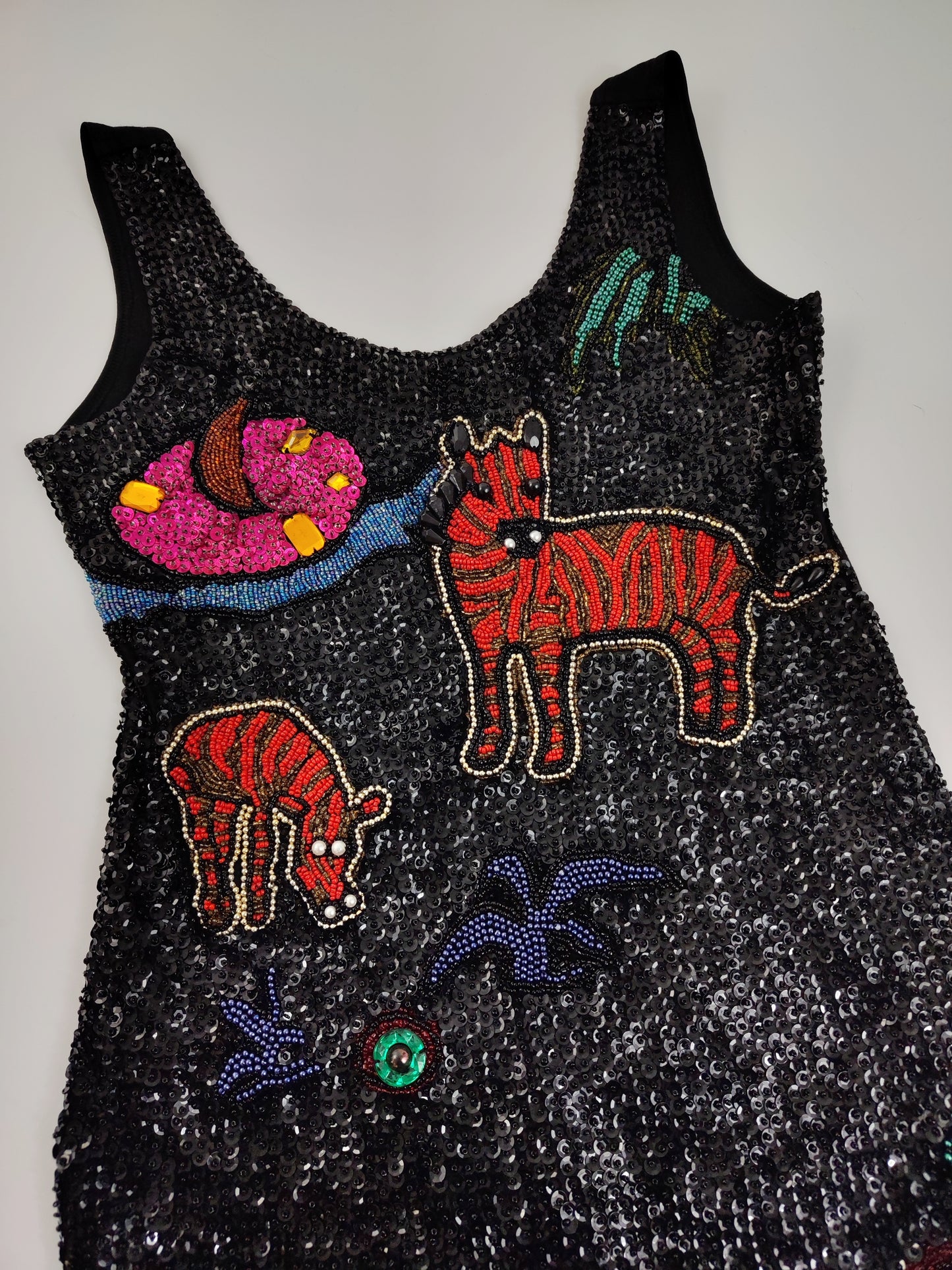Archive - Dahn Sequin Zebra Dress