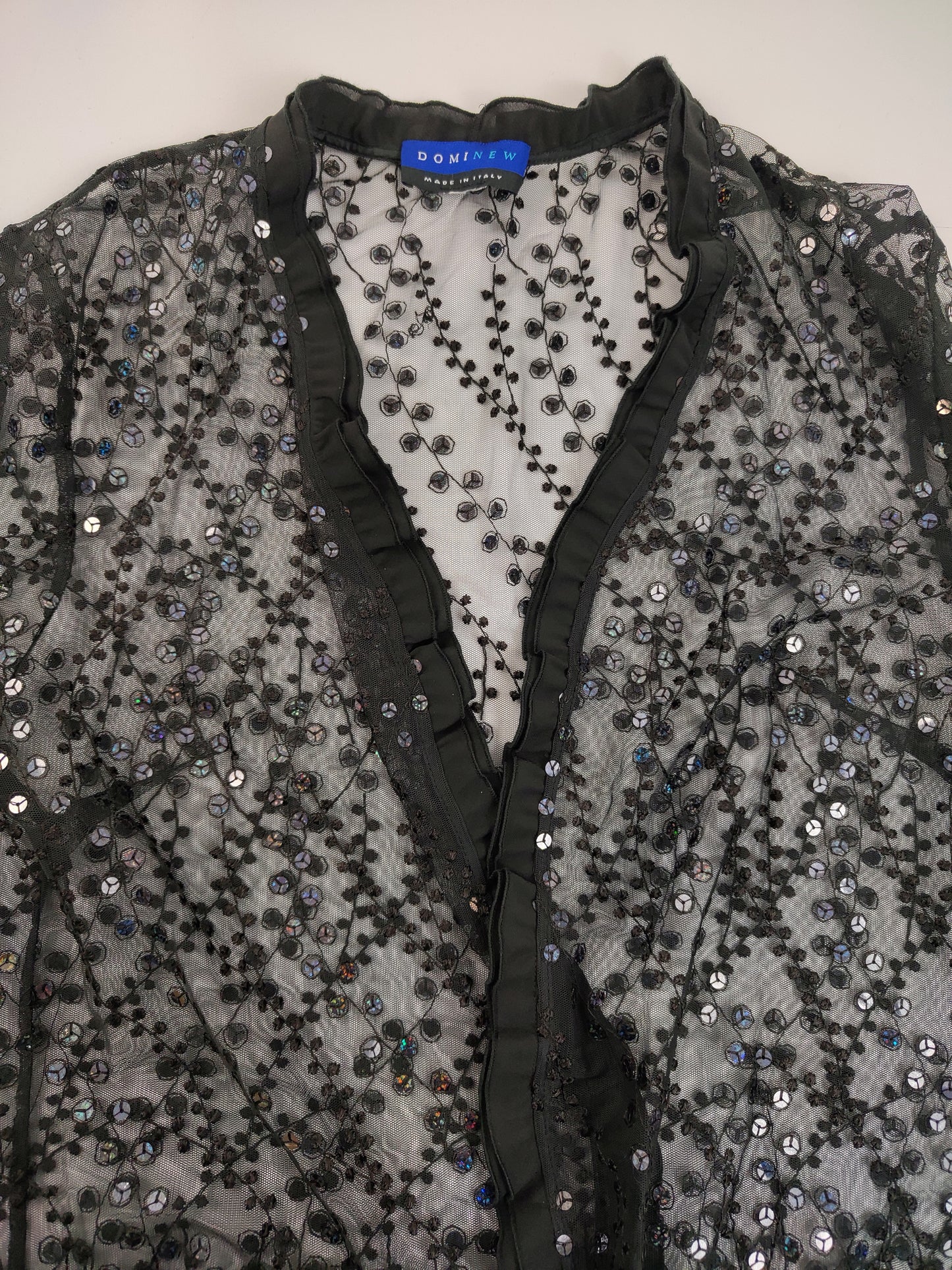Coprispalle vintage con paillettes