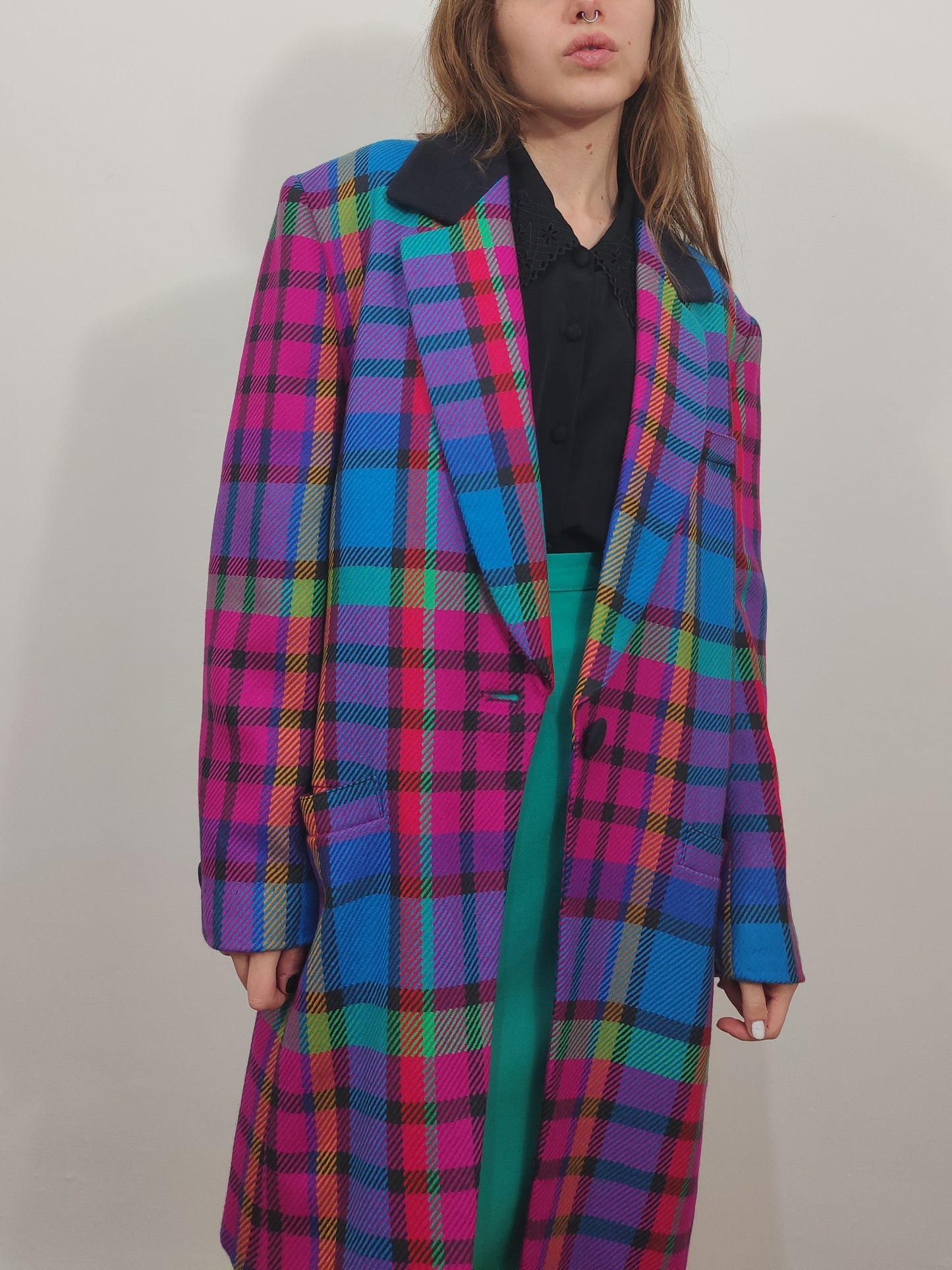 Archive - Laurel Escada Vintage Checkered Blazer