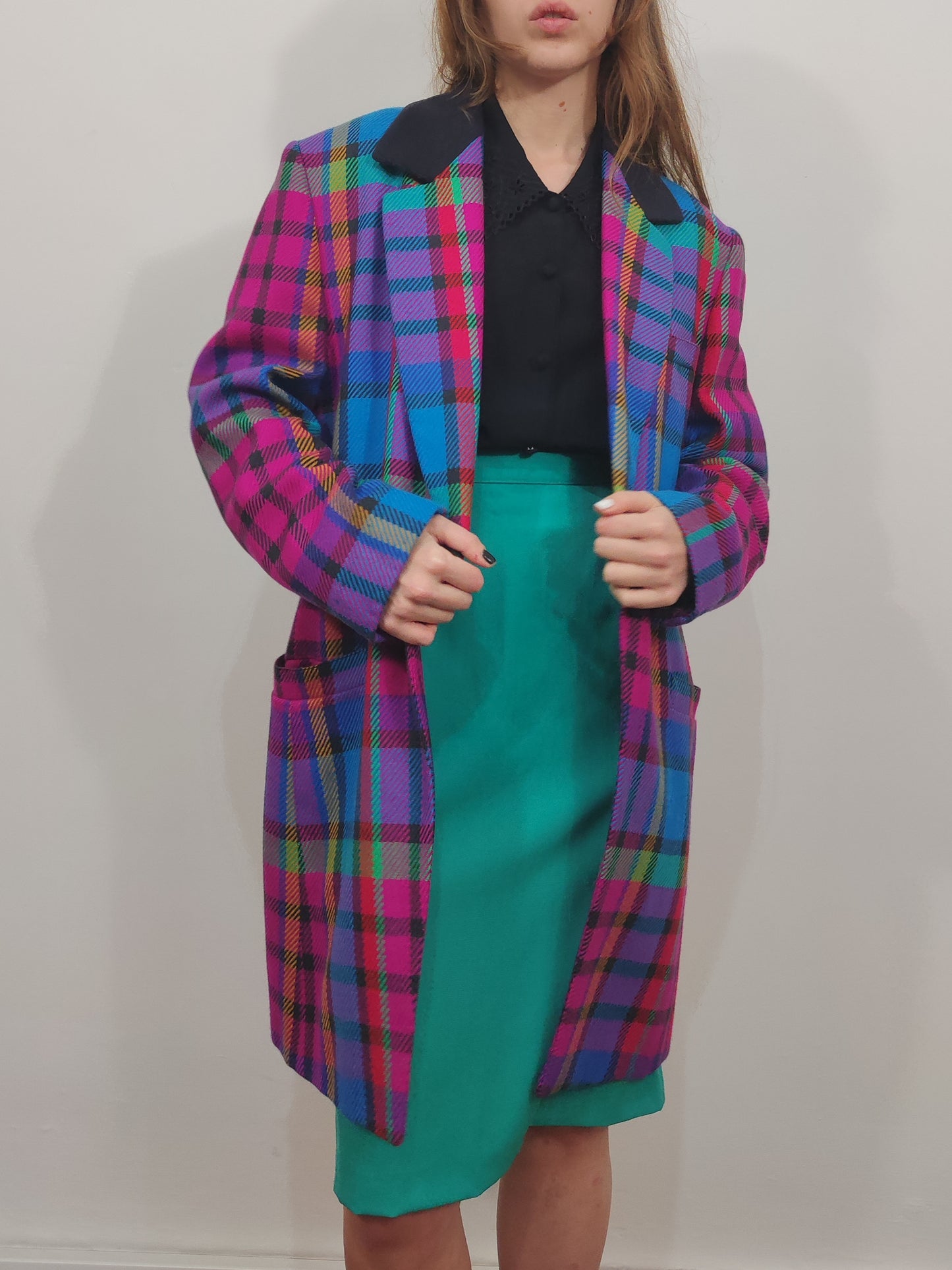 Archive - Laurel Escada Vintage Checkered Blazer