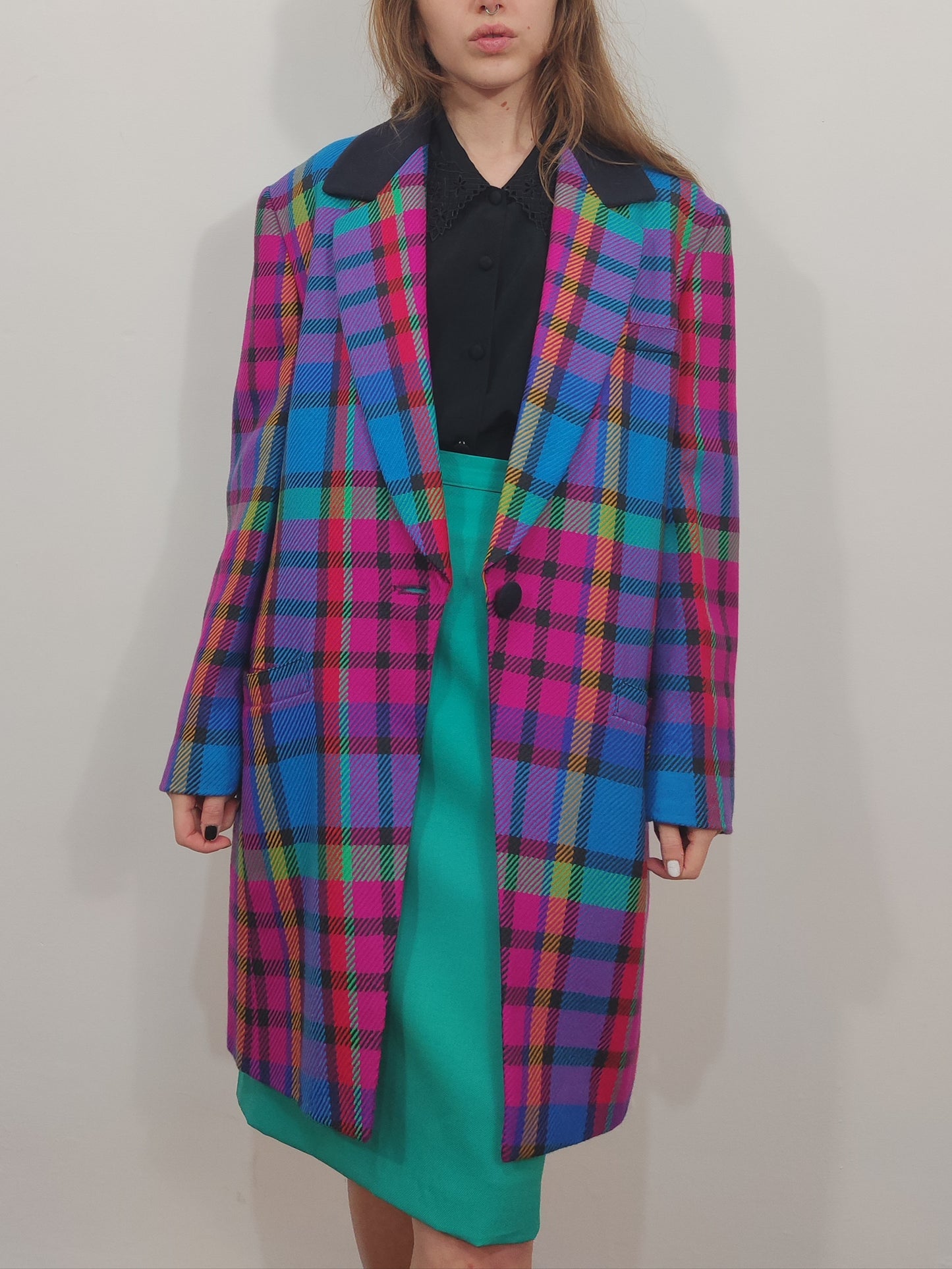 Archive - Laurel Escada Vintage Checkered Blazer