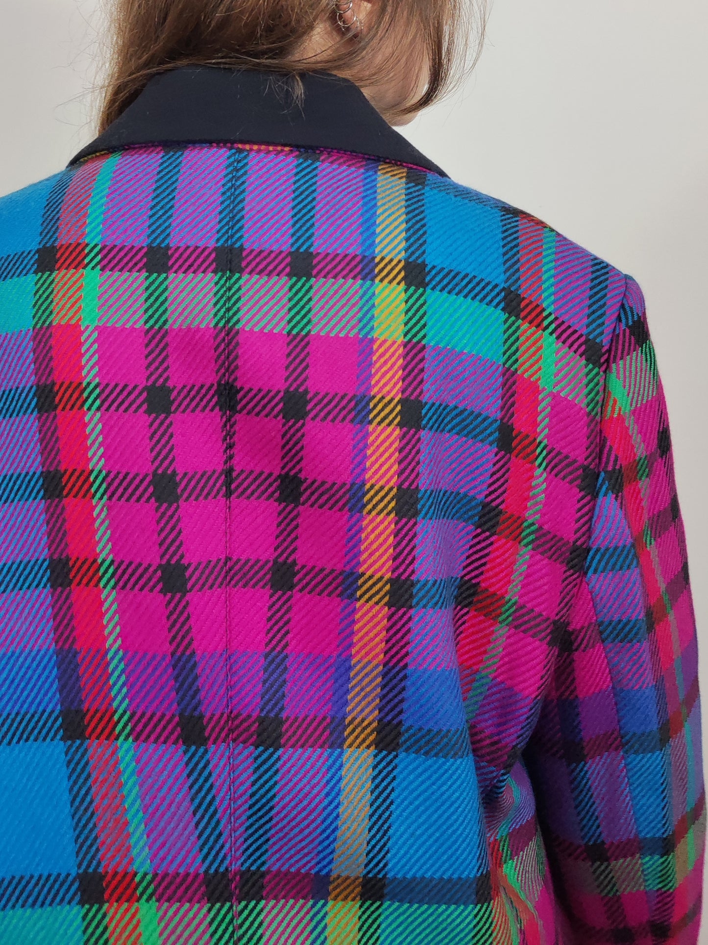 Archive - Laurel Escada Vintage Checkered Blazer