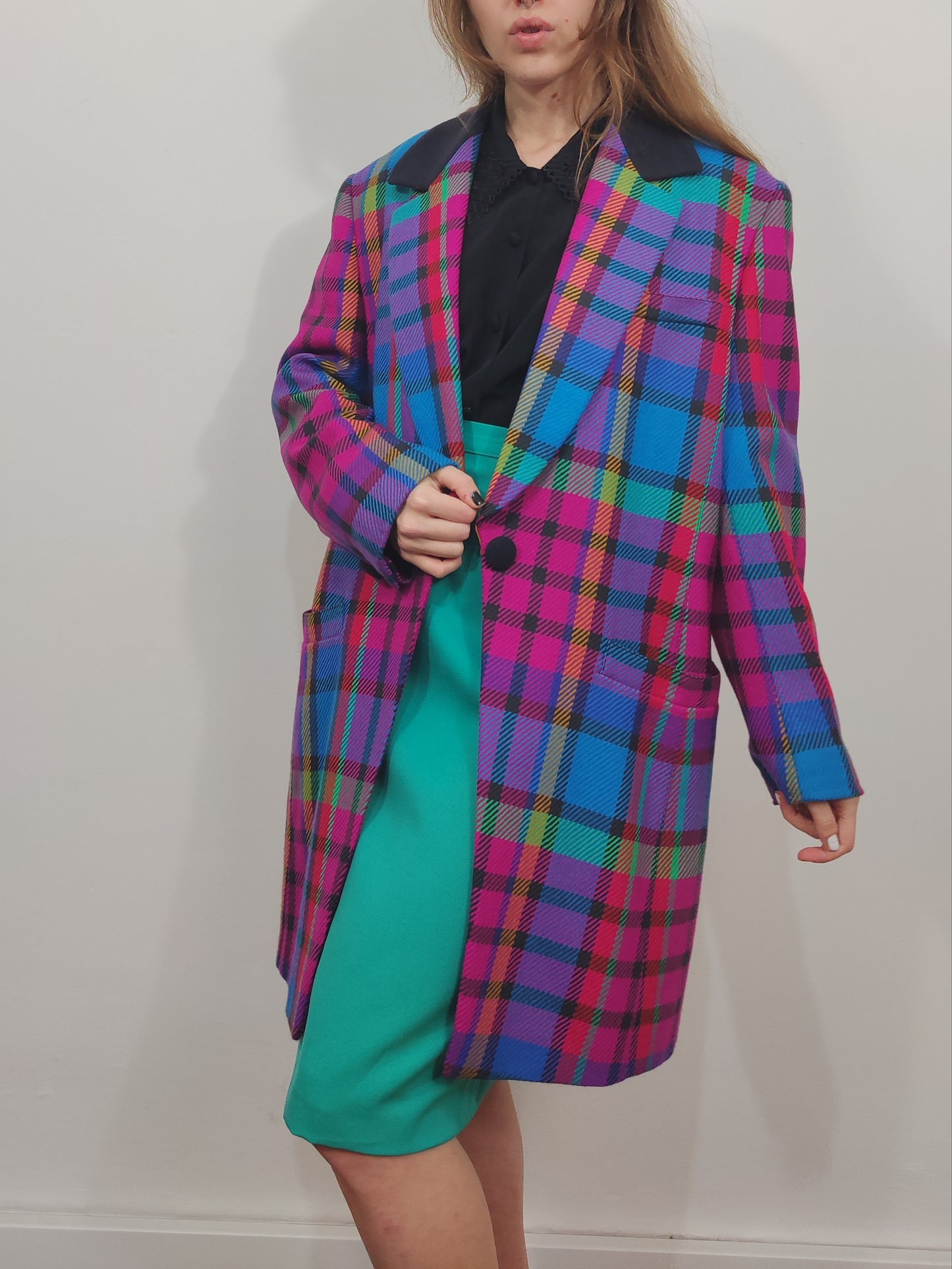 Archive - Laurel Escada Vintage Checkered Blazer