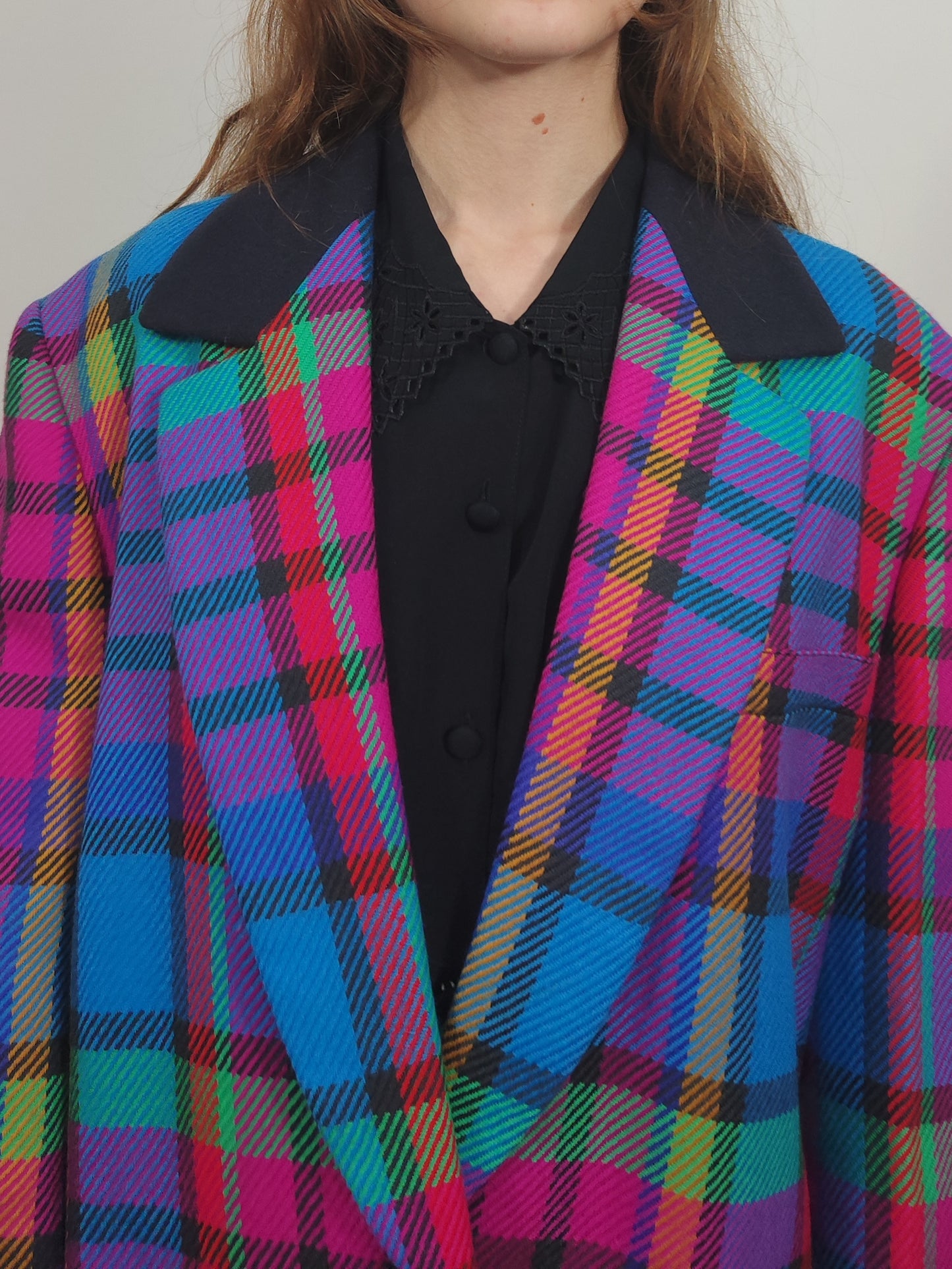 Archive - Laurel Escada Vintage Checkered Blazer