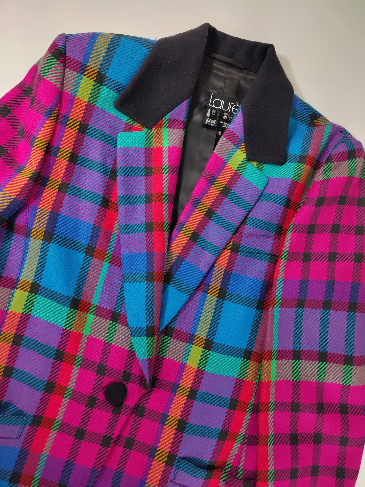 Archive - Laurel Escada Vintage Checkered Blazer