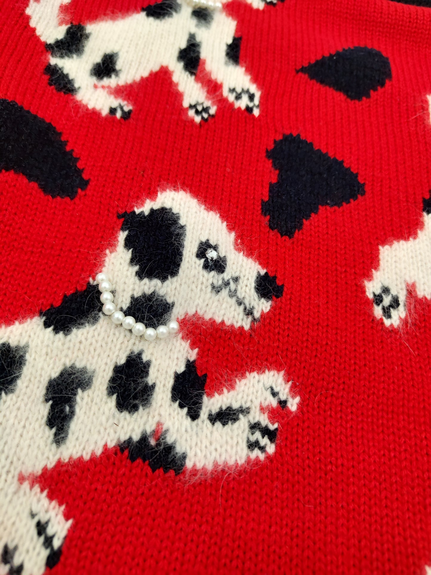 Derhy '80s Dalmatian Pullover