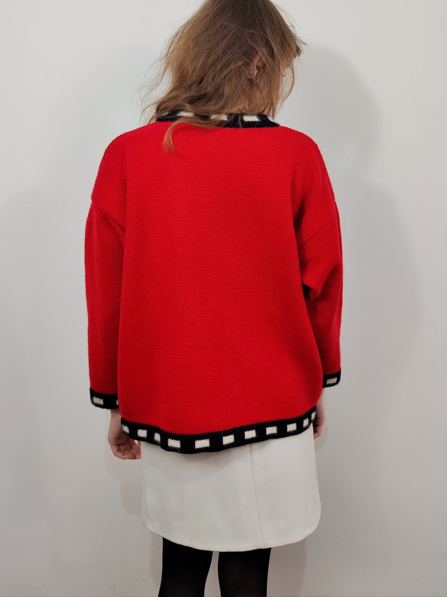 Derhy '80s Dalmatian Pullover