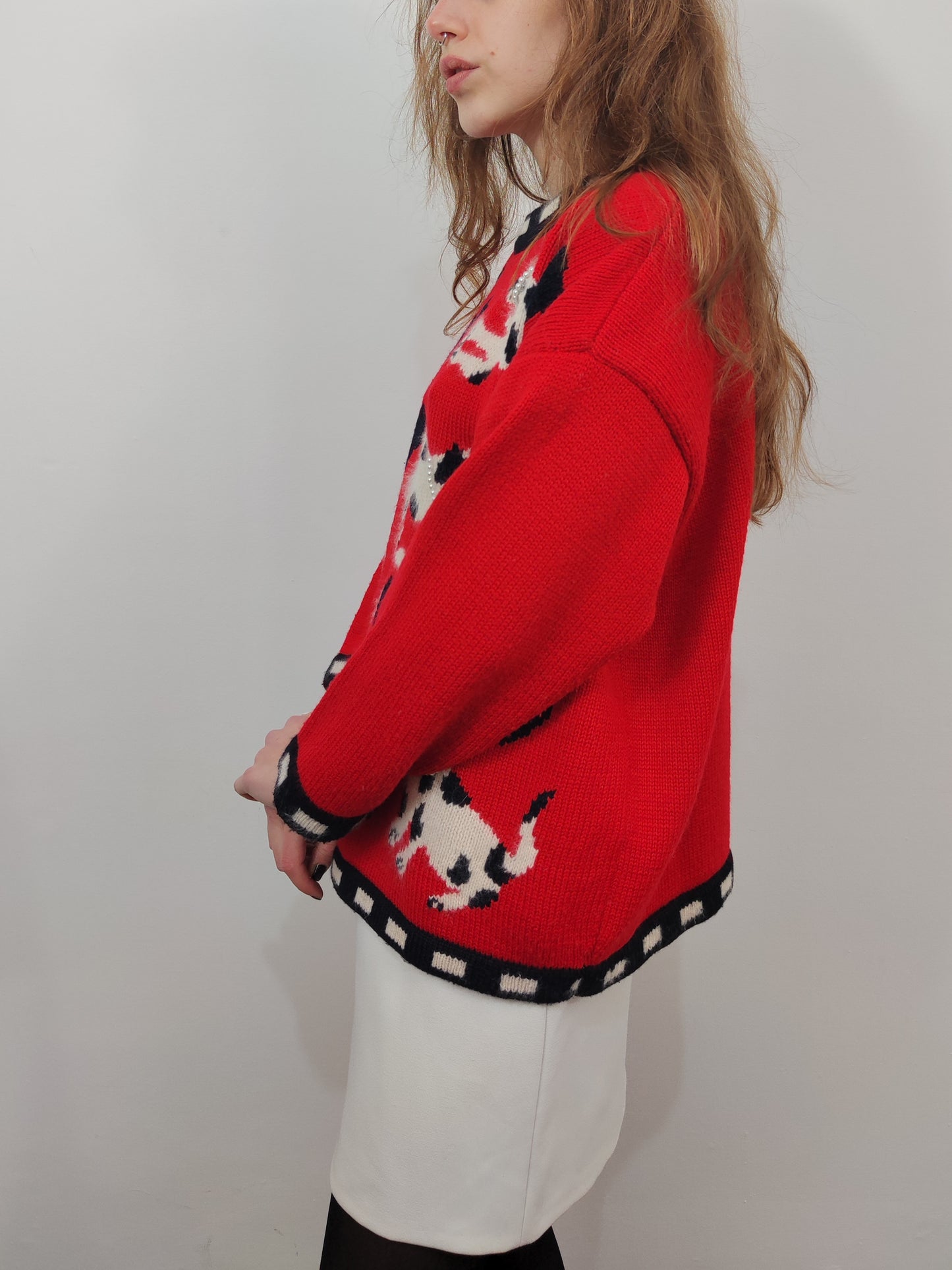 Derhy '80s Dalmatian Pullover
