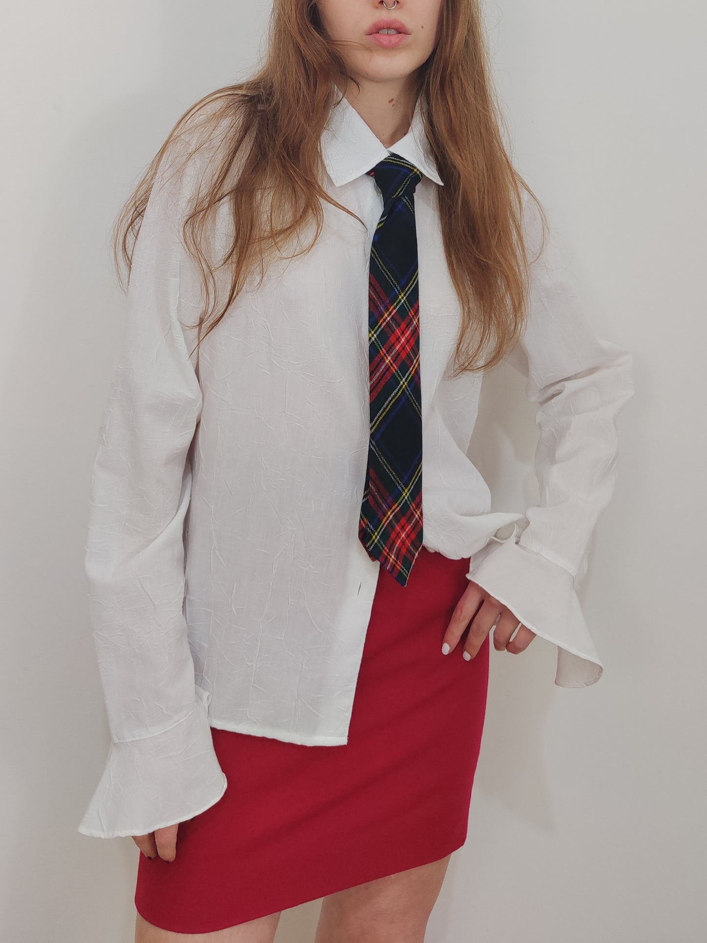 Virgin Wool Tartan Tie