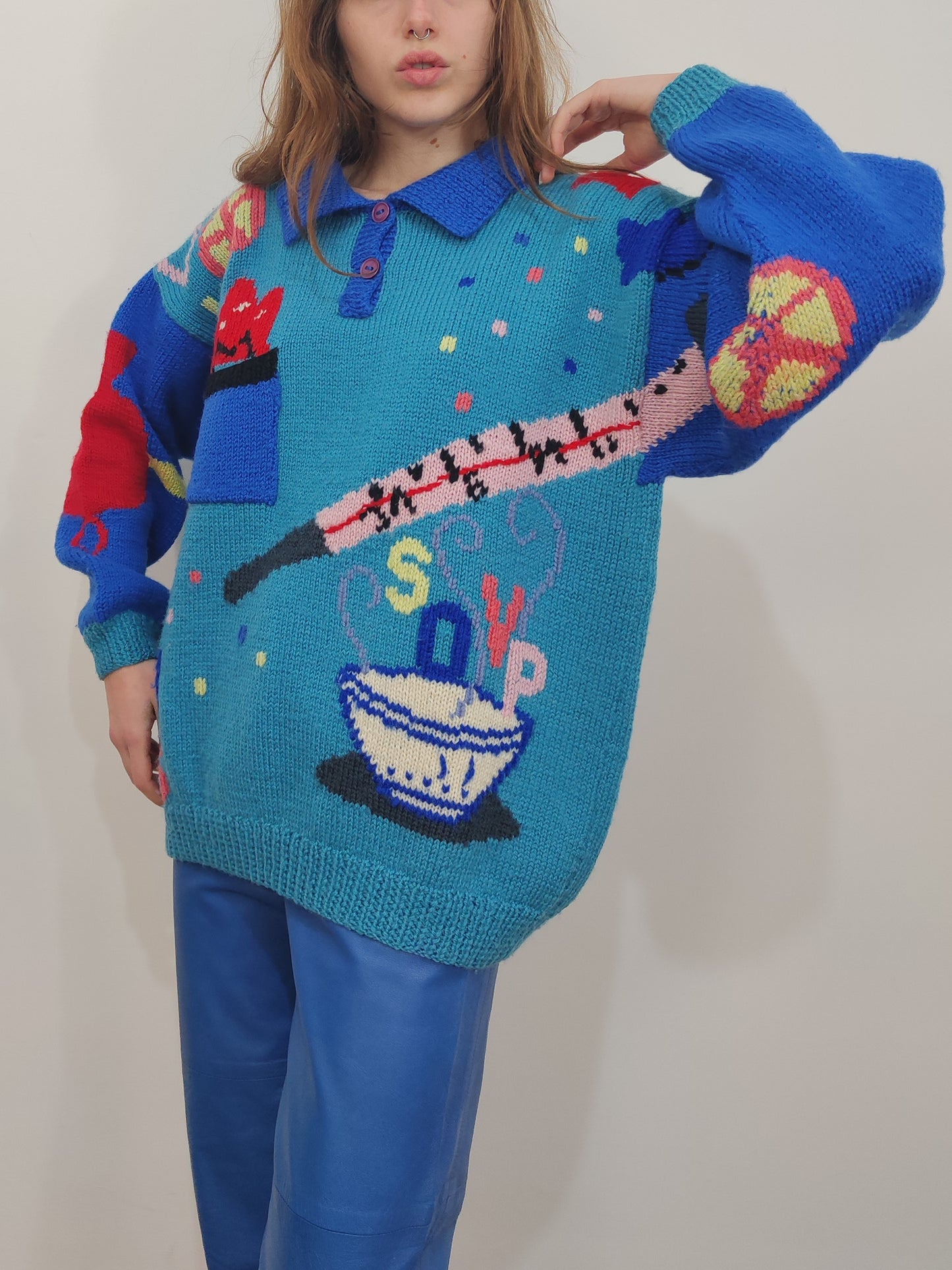 Berek Hand Knitted "The Common Cold" Pullover