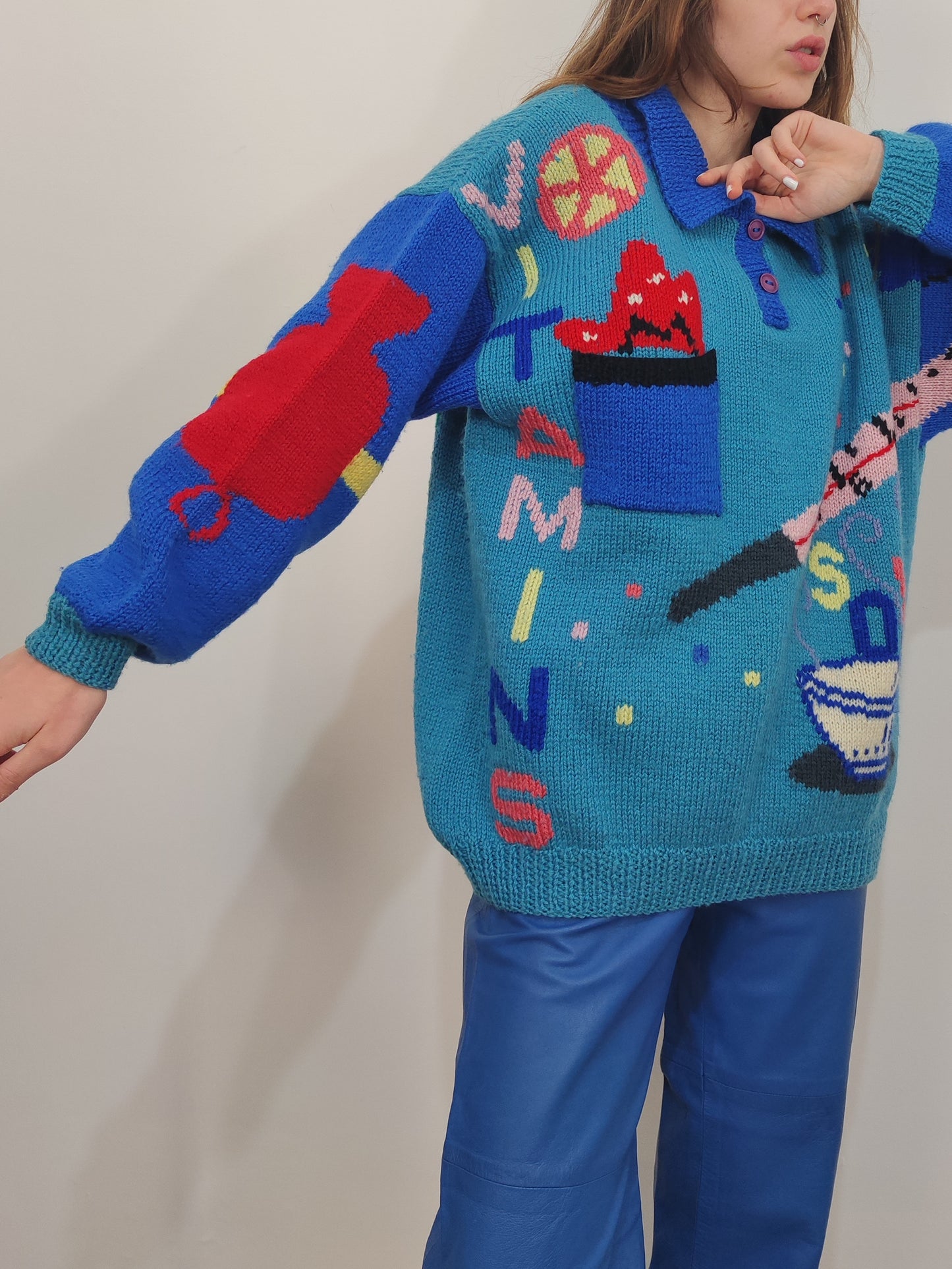 Berek Hand Knitted "The Common Cold" Pullover