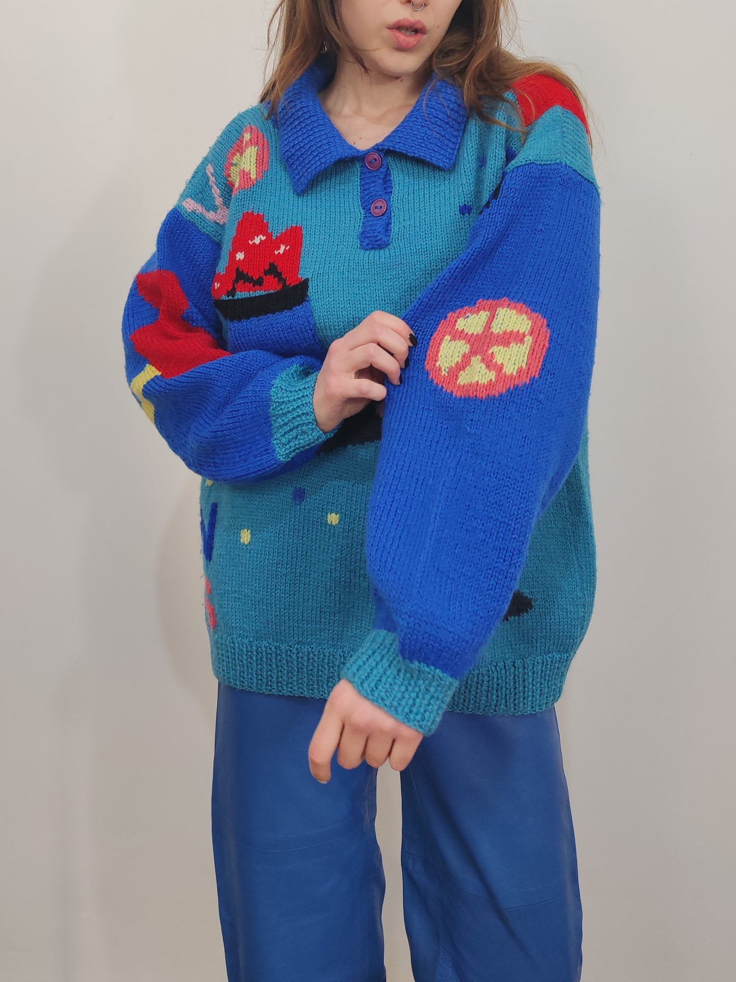 Berek Hand Knitted "The Common Cold" Pullover