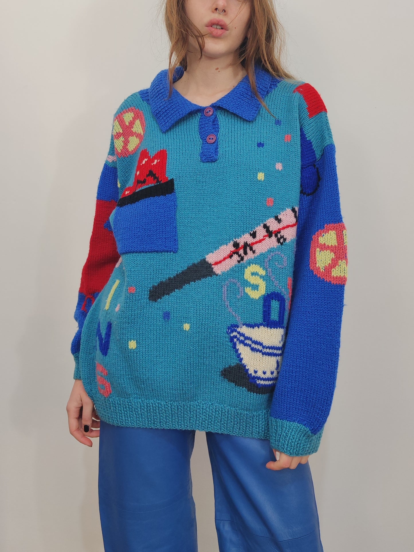 Berek Hand Knitted "The Common Cold" Pullover