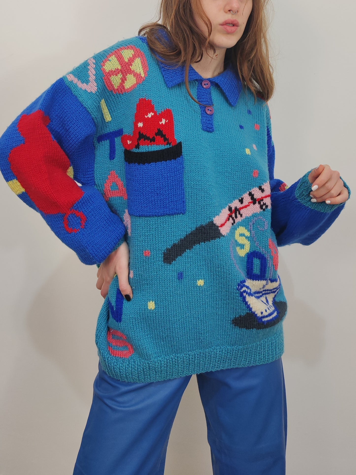 Berek Hand Knitted "The Common Cold" Pullover