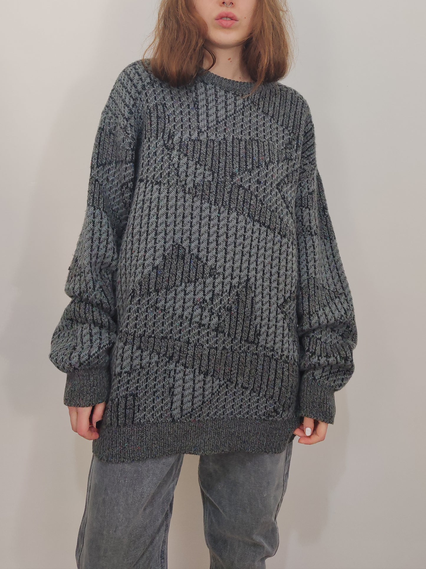 '80s Grey Pullover