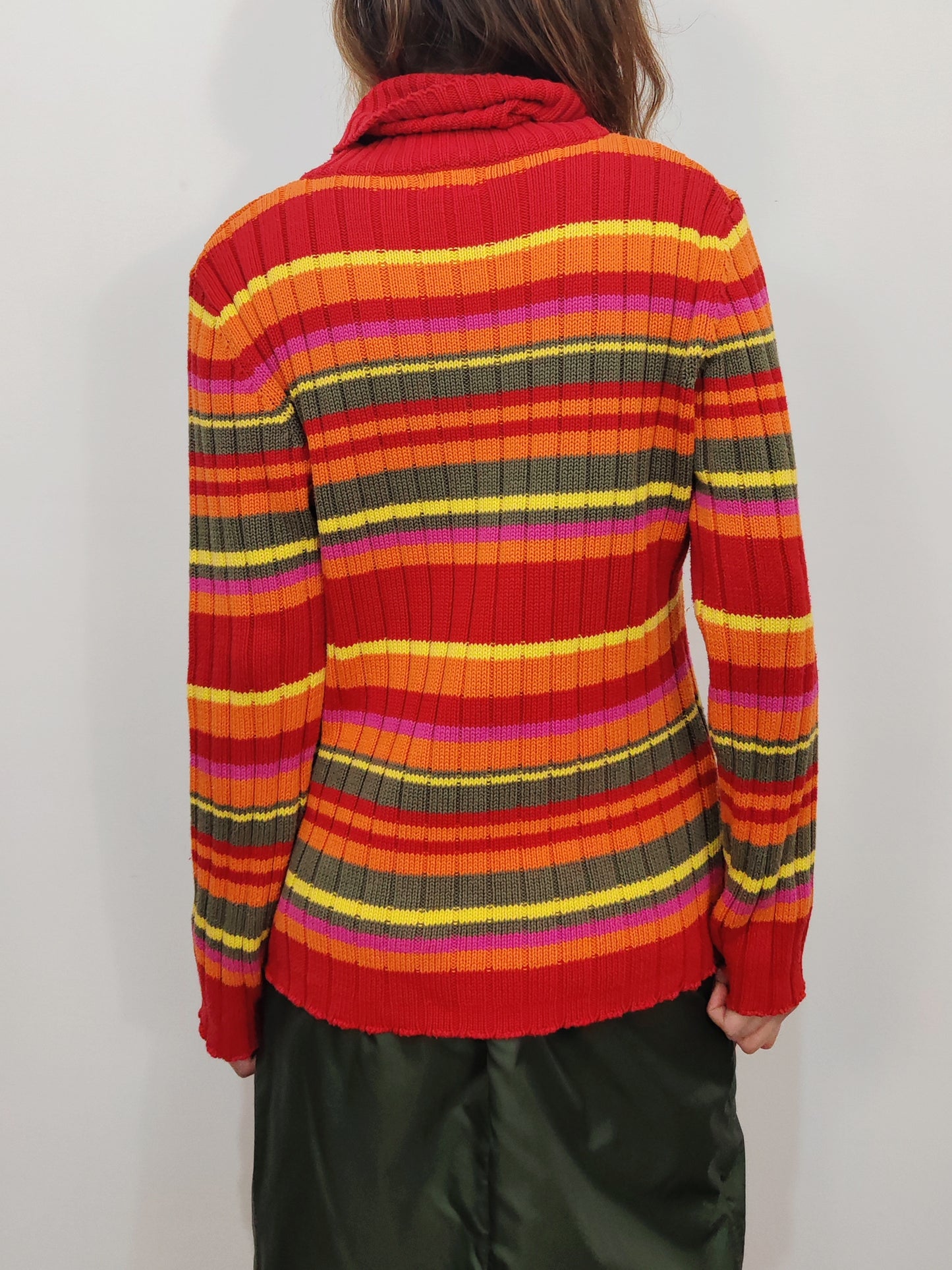 Turtleneck Striped Pull