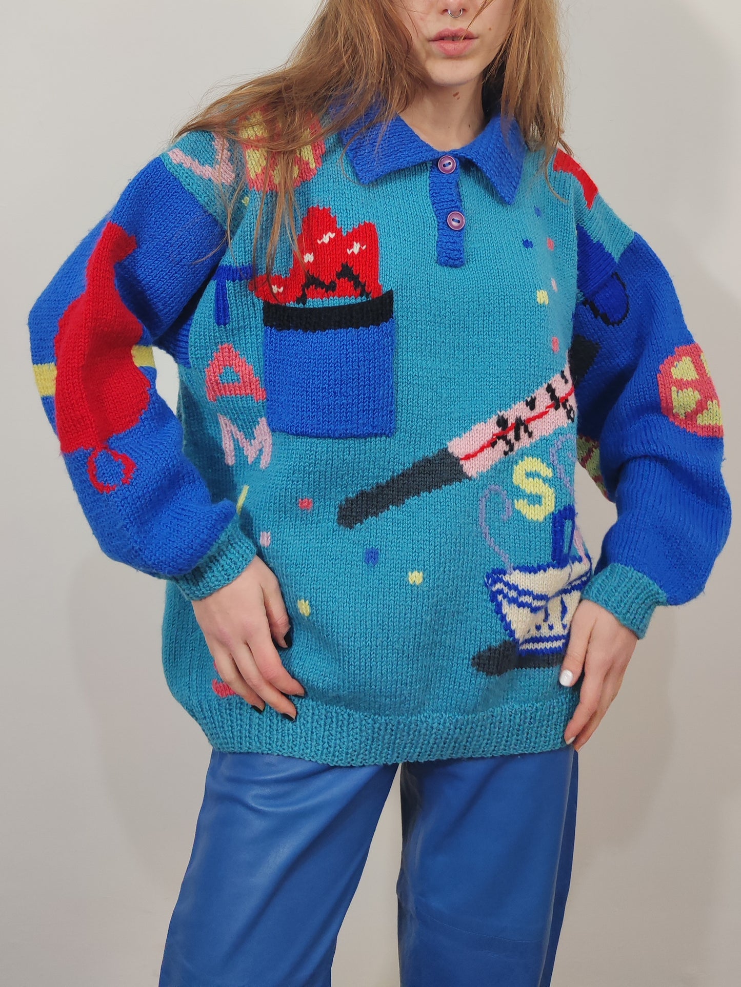 Berek Hand Knitted "The Common Cold" Pullover