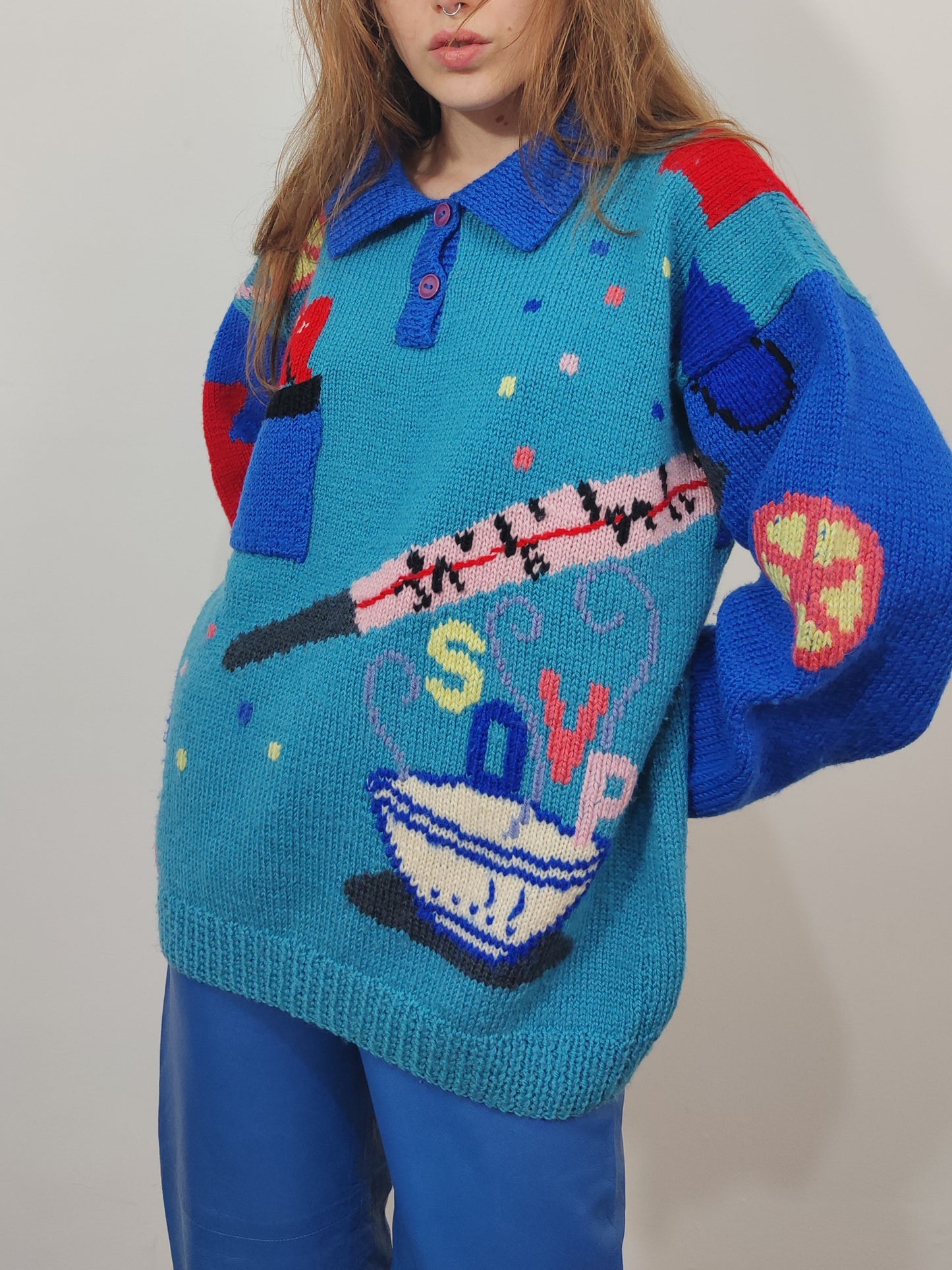 Berek Hand Knitted "The Common Cold" Pullover