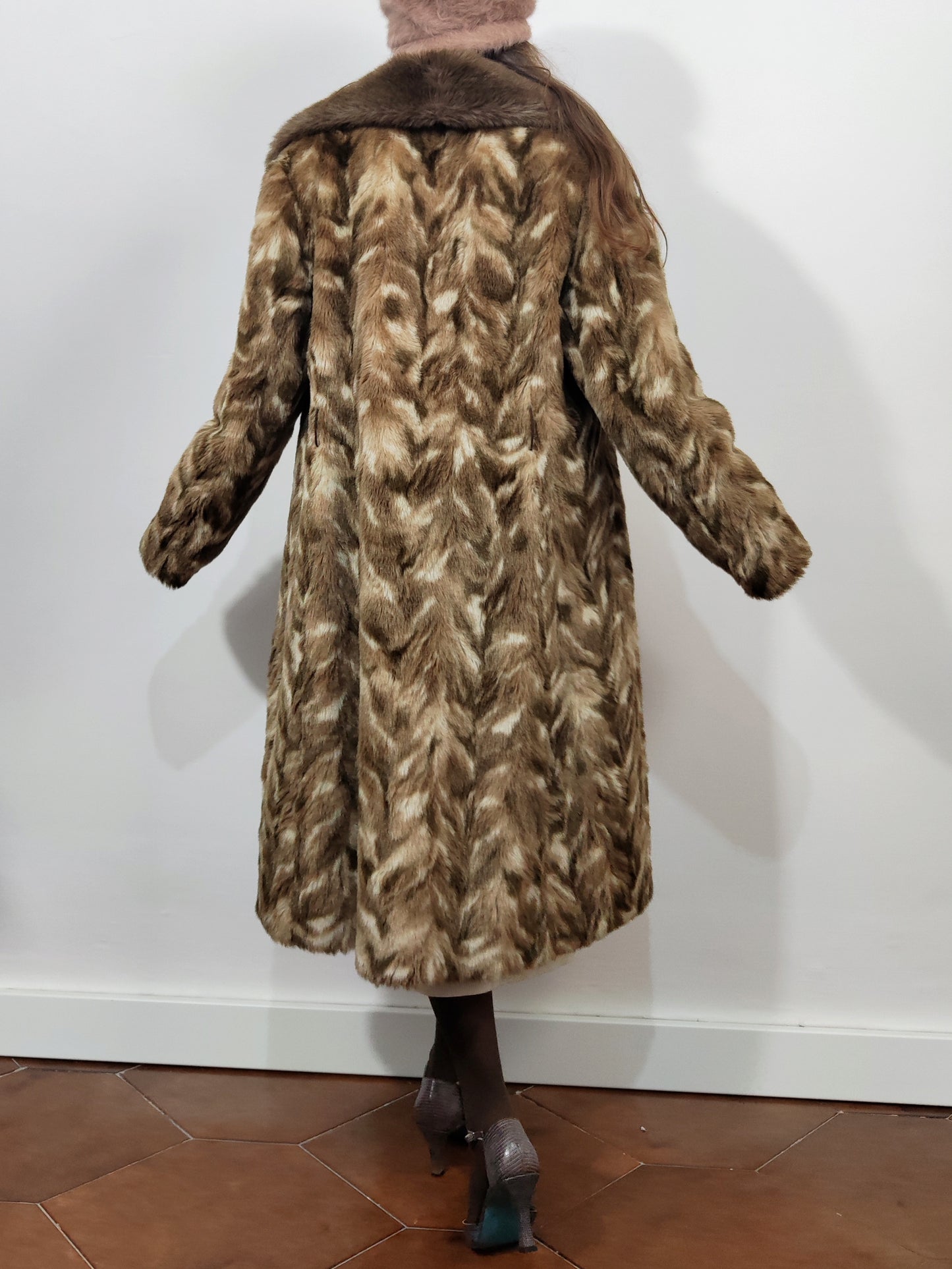 Vintage Eco Fur Coat