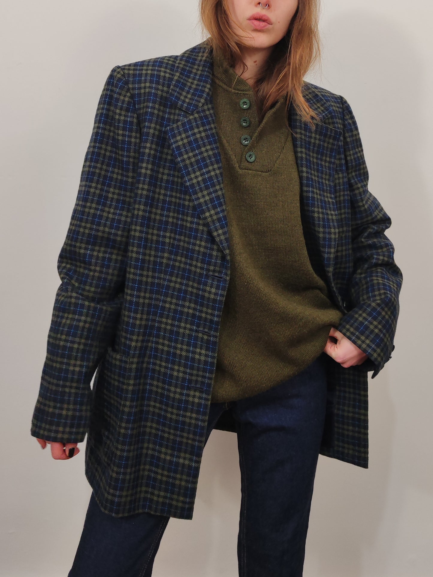 '80s Checkered Blazer
