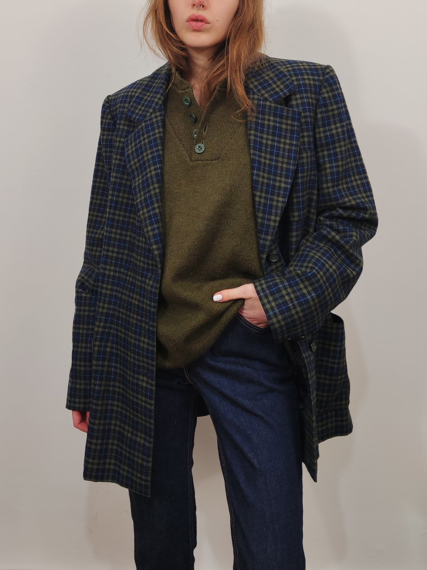 '80s Checkered Blazer