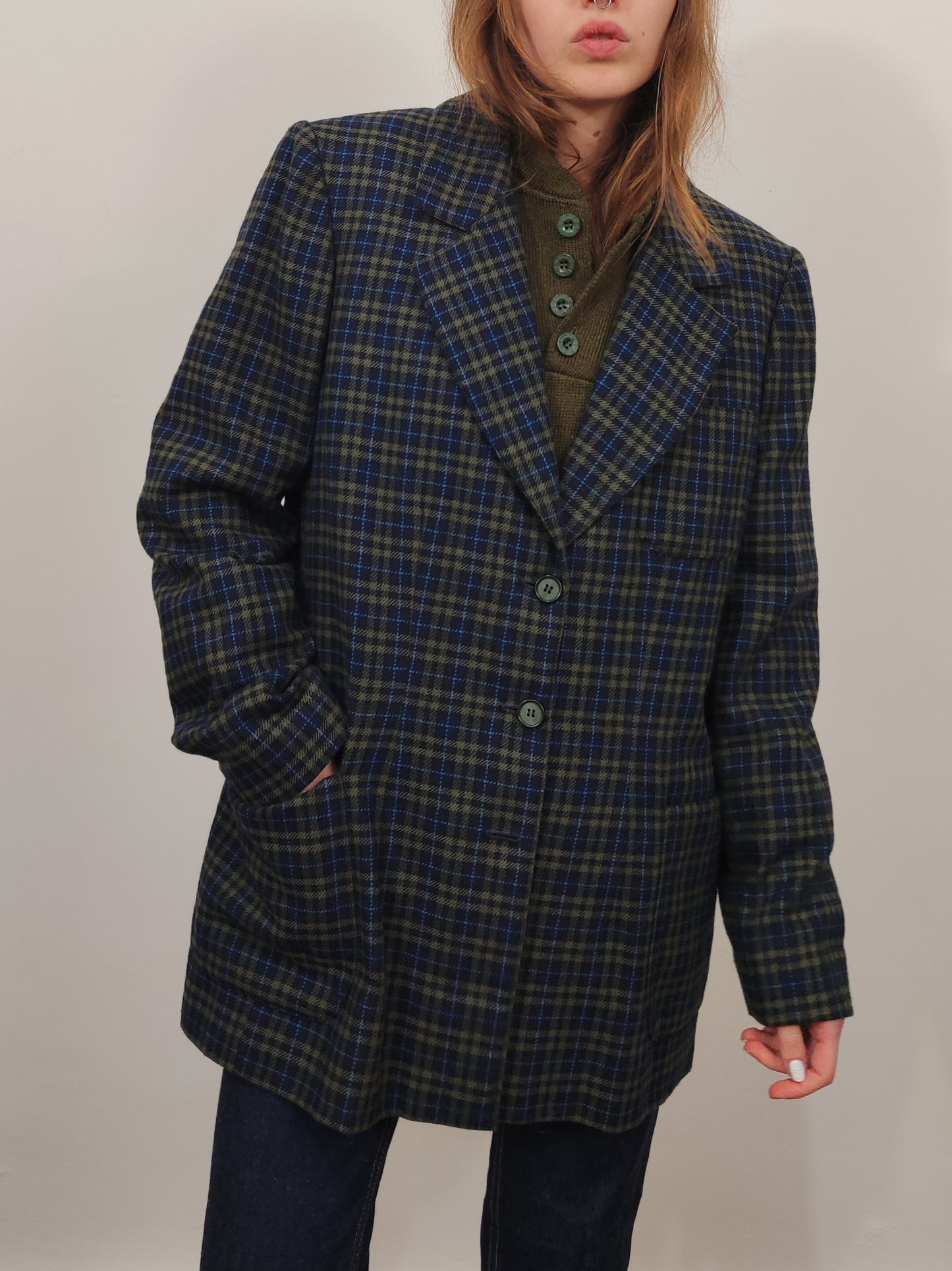 '80s Checkered Blazer