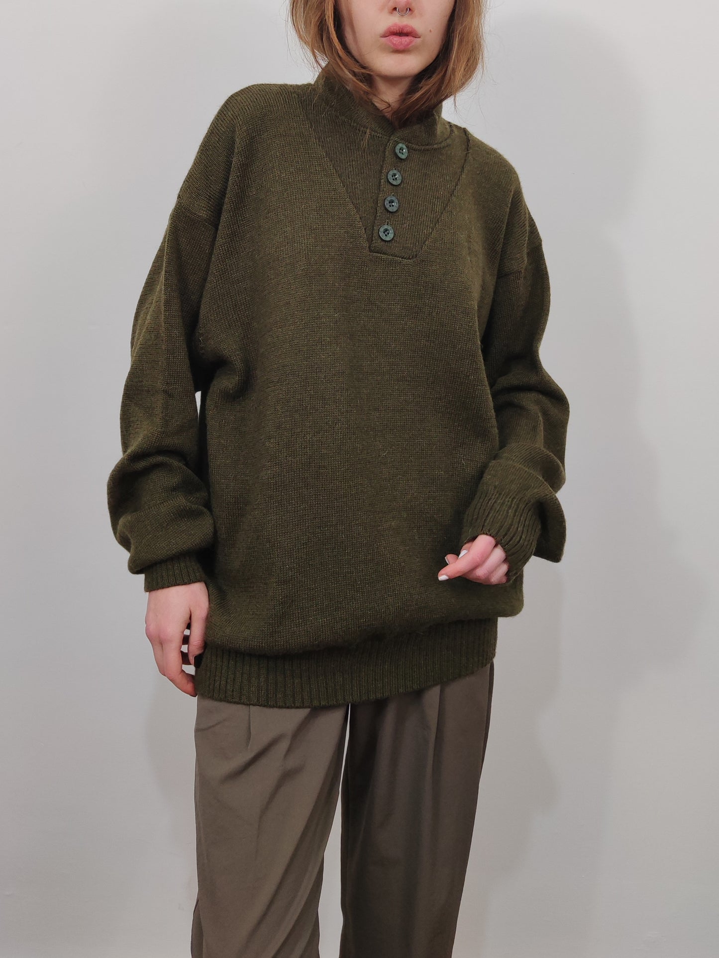 '90s Vintage Military Pull