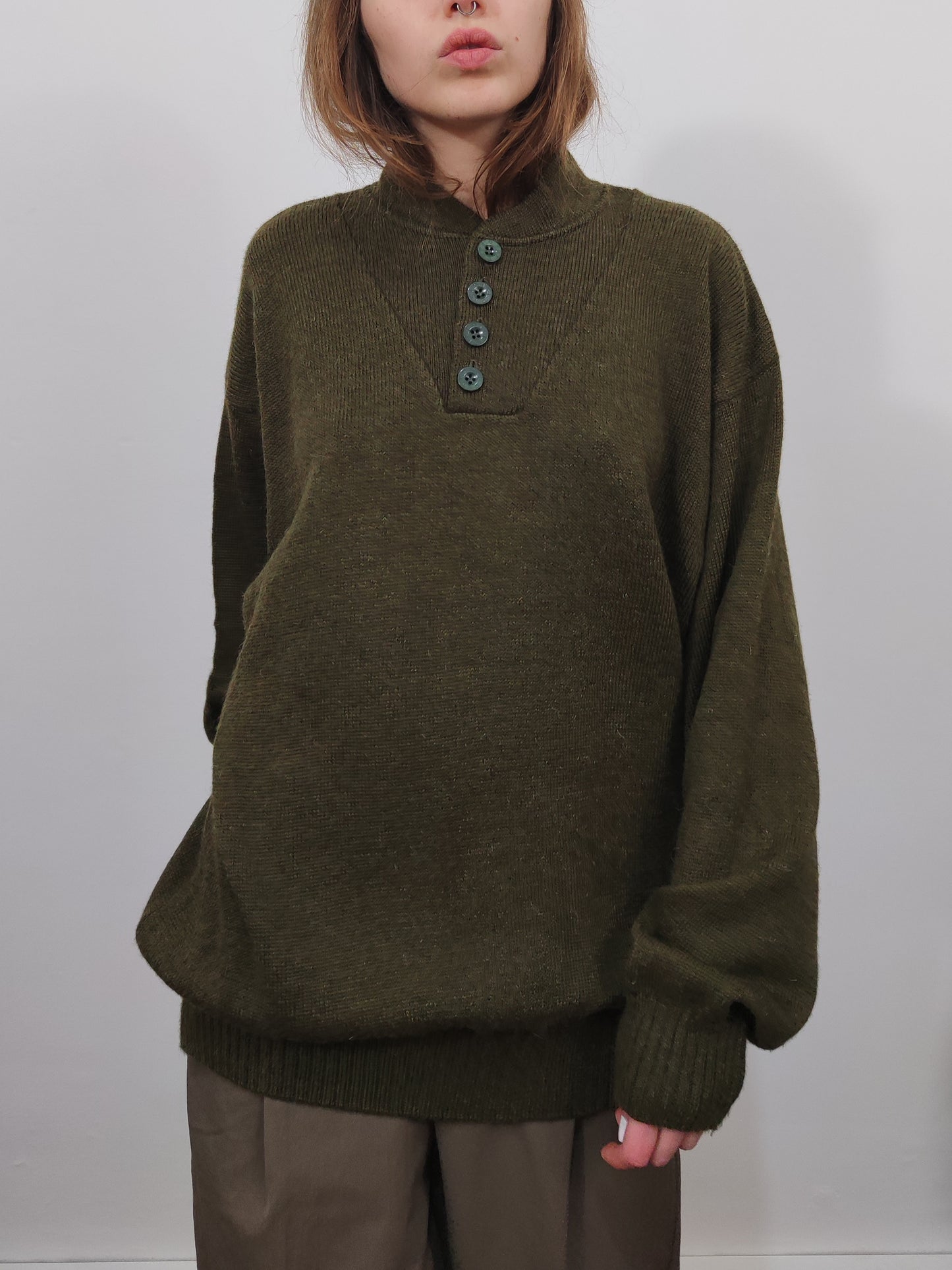 '90s Vintage Military Pull