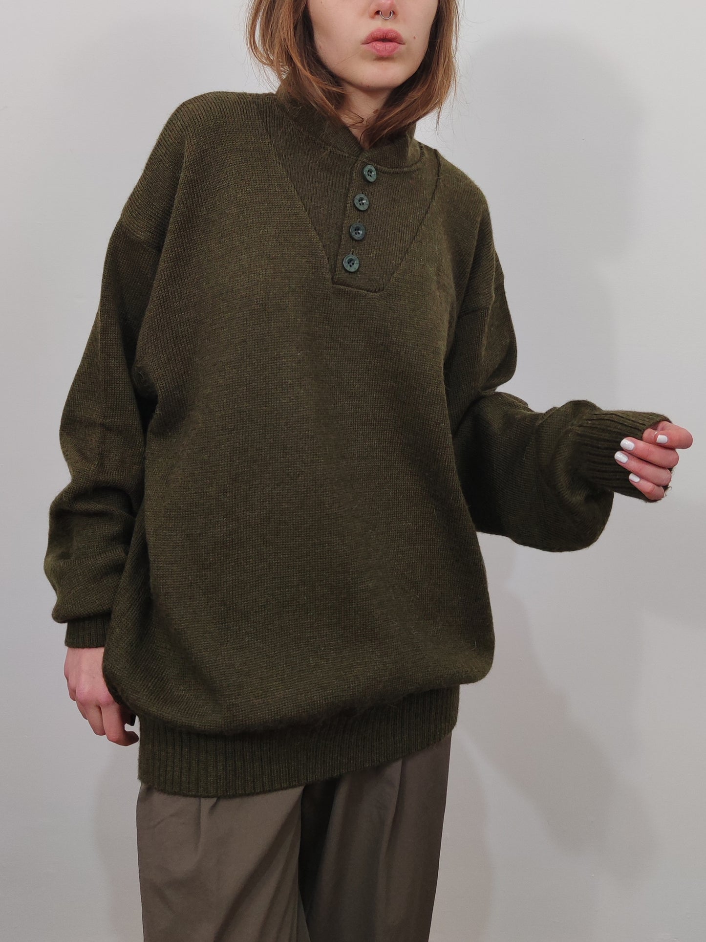 '90s Vintage Military Pull
