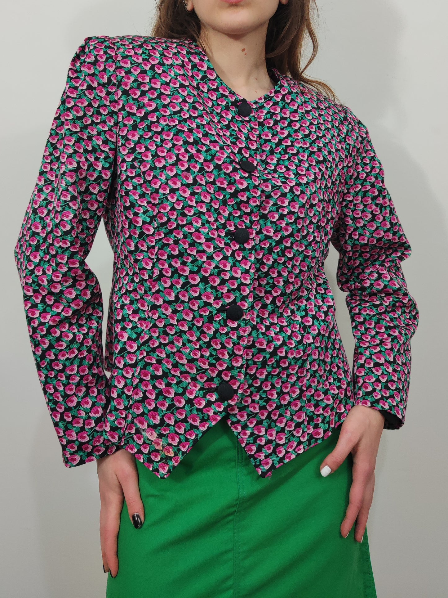 '80s Floral Blazer