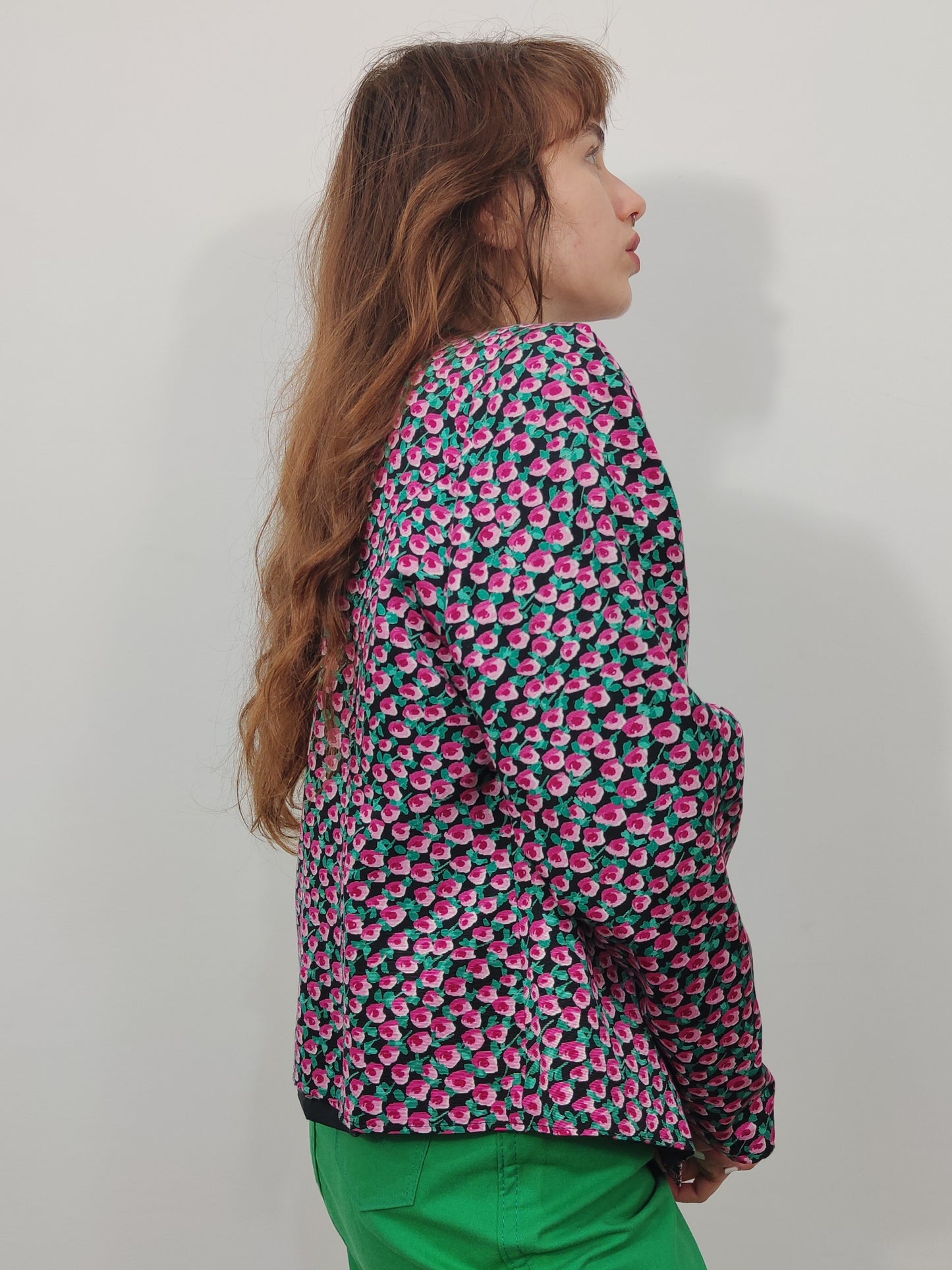 '80s Floral Blazer
