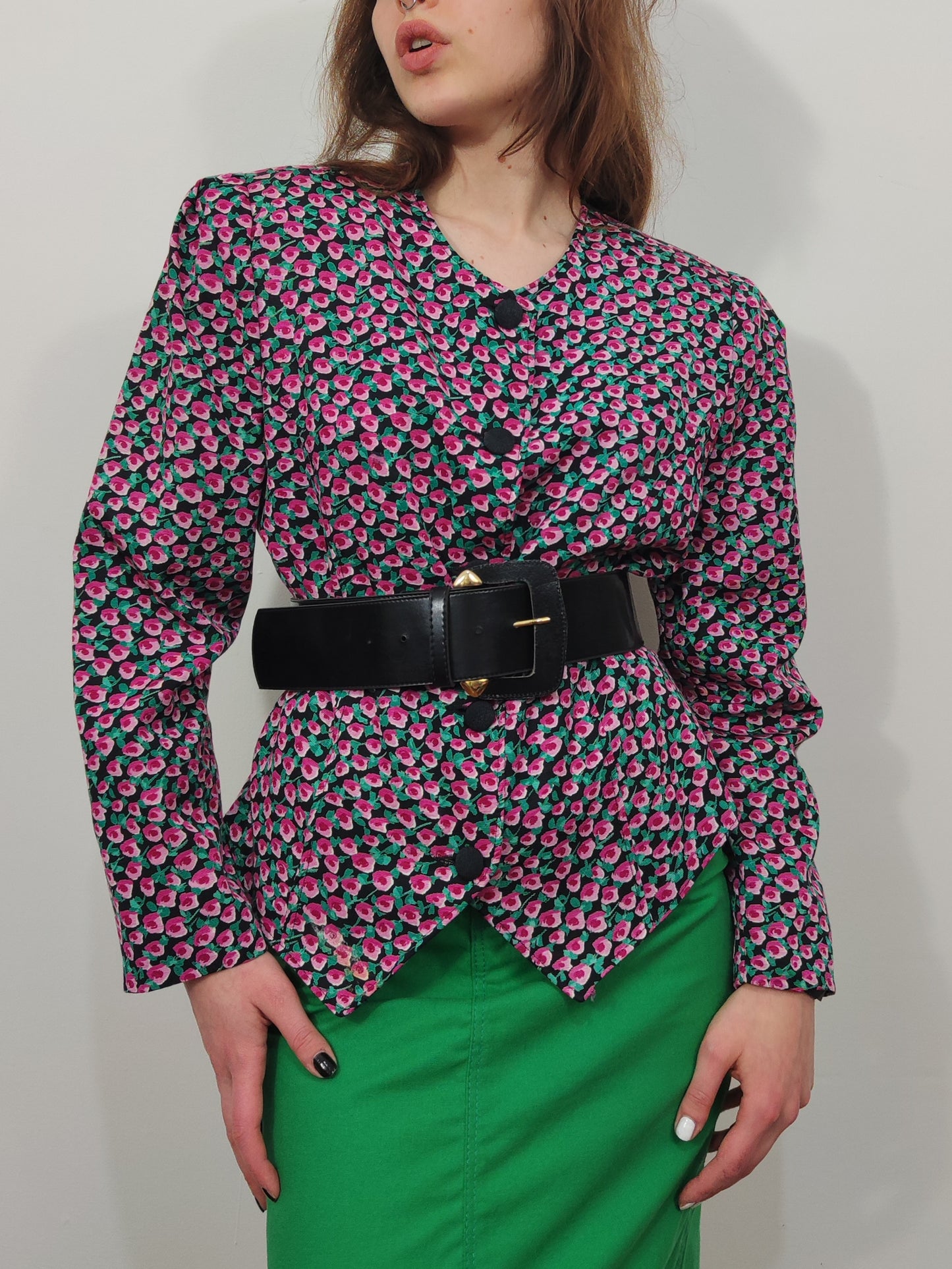'80s Floral Blazer
