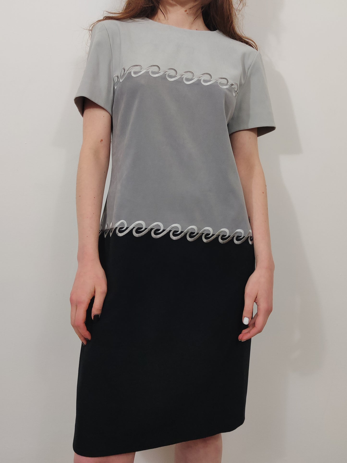 Vintage Color Block Dress