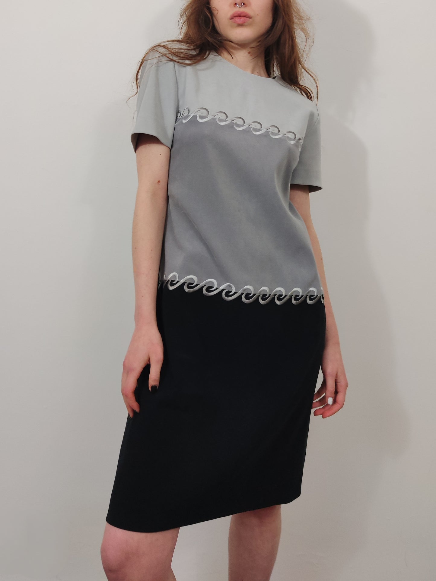 Vintage Color Block Dress