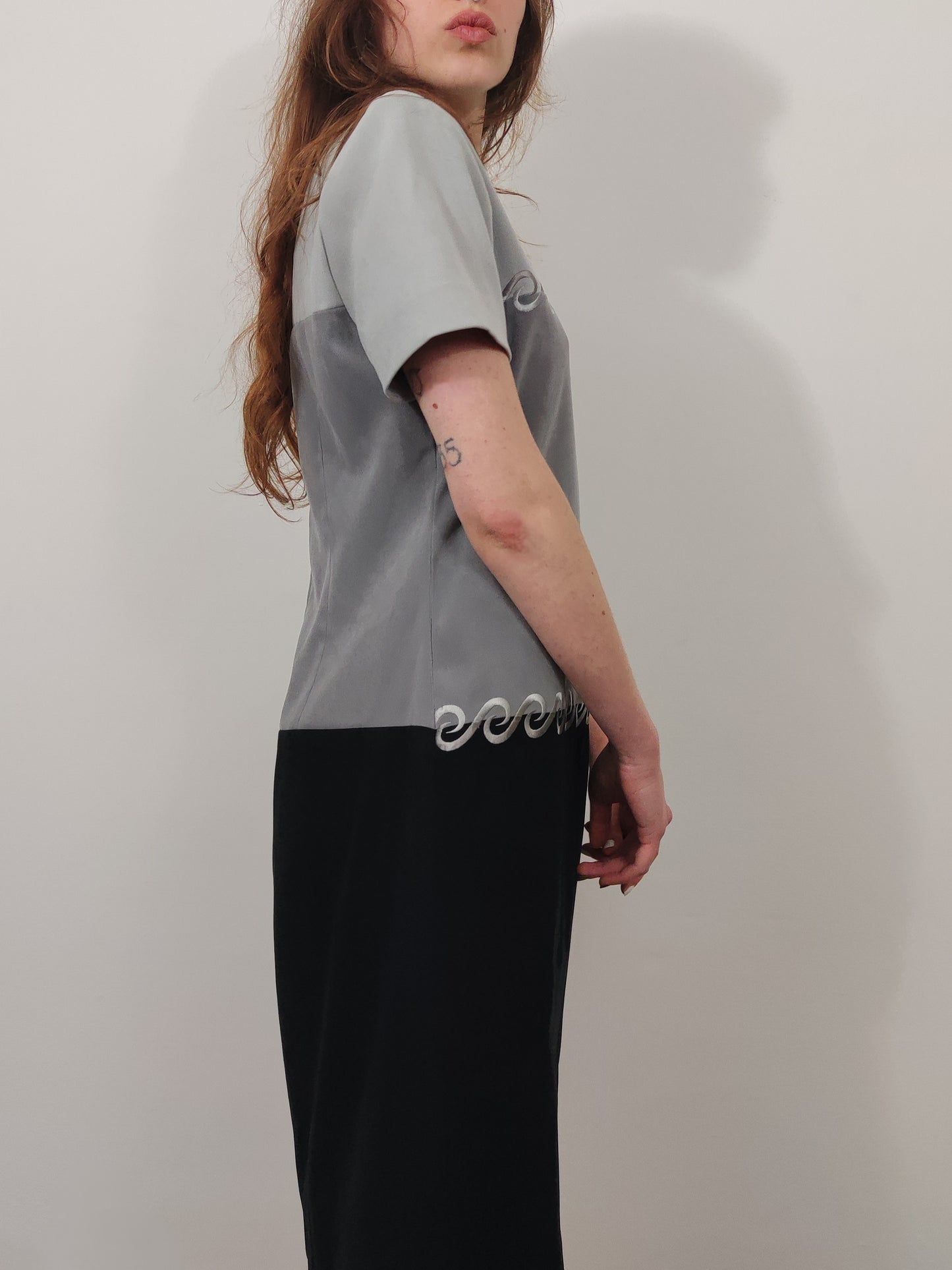 Vintage Color Block Dress