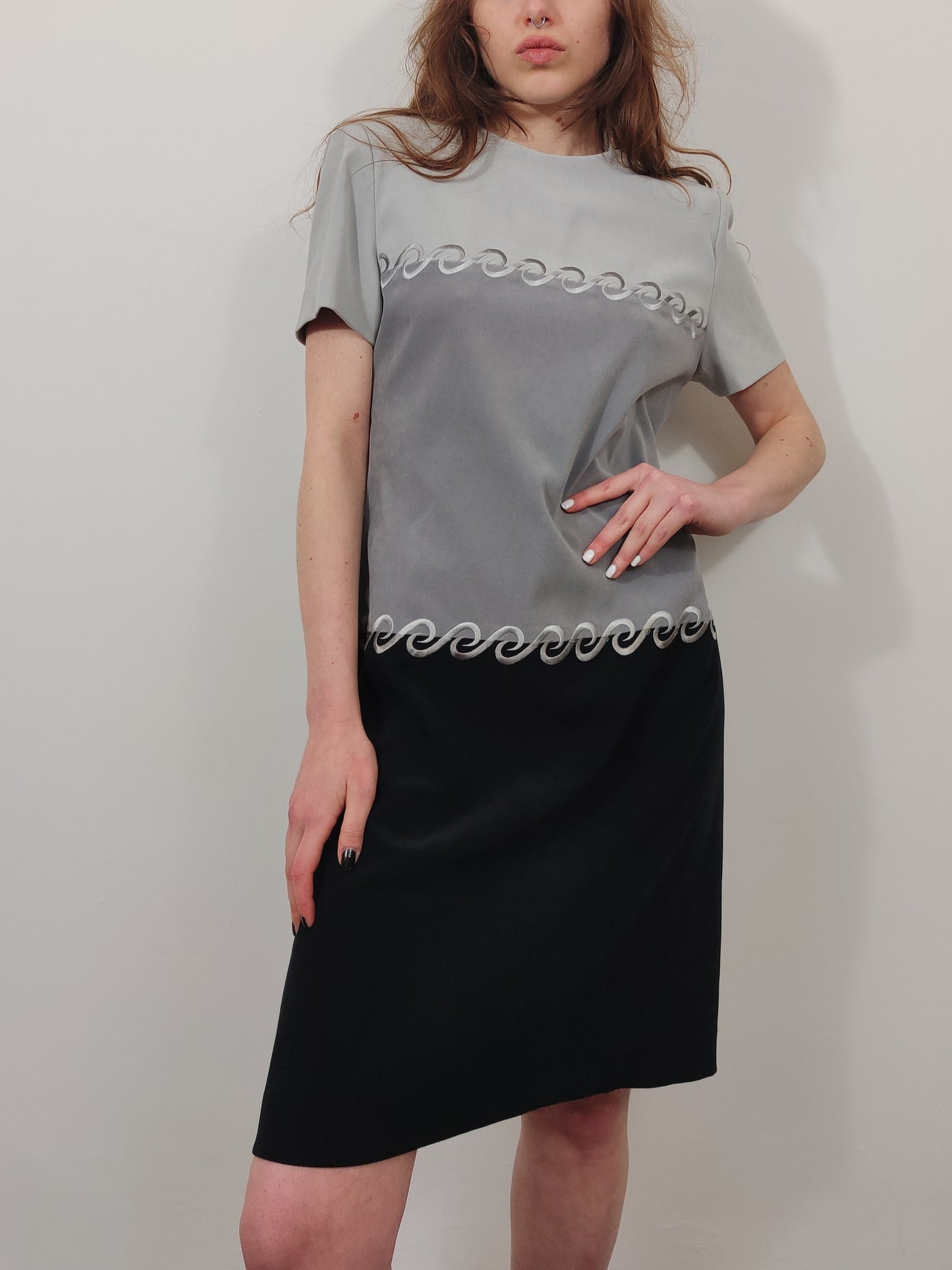 Vintage Color Block Dress