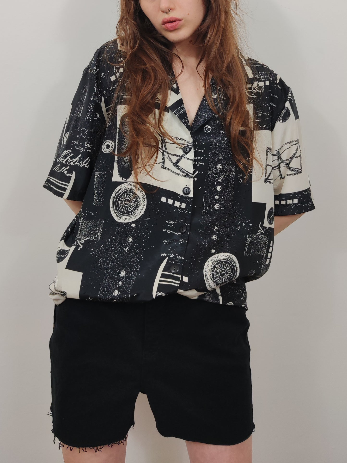 Vintage Black and White Shirt