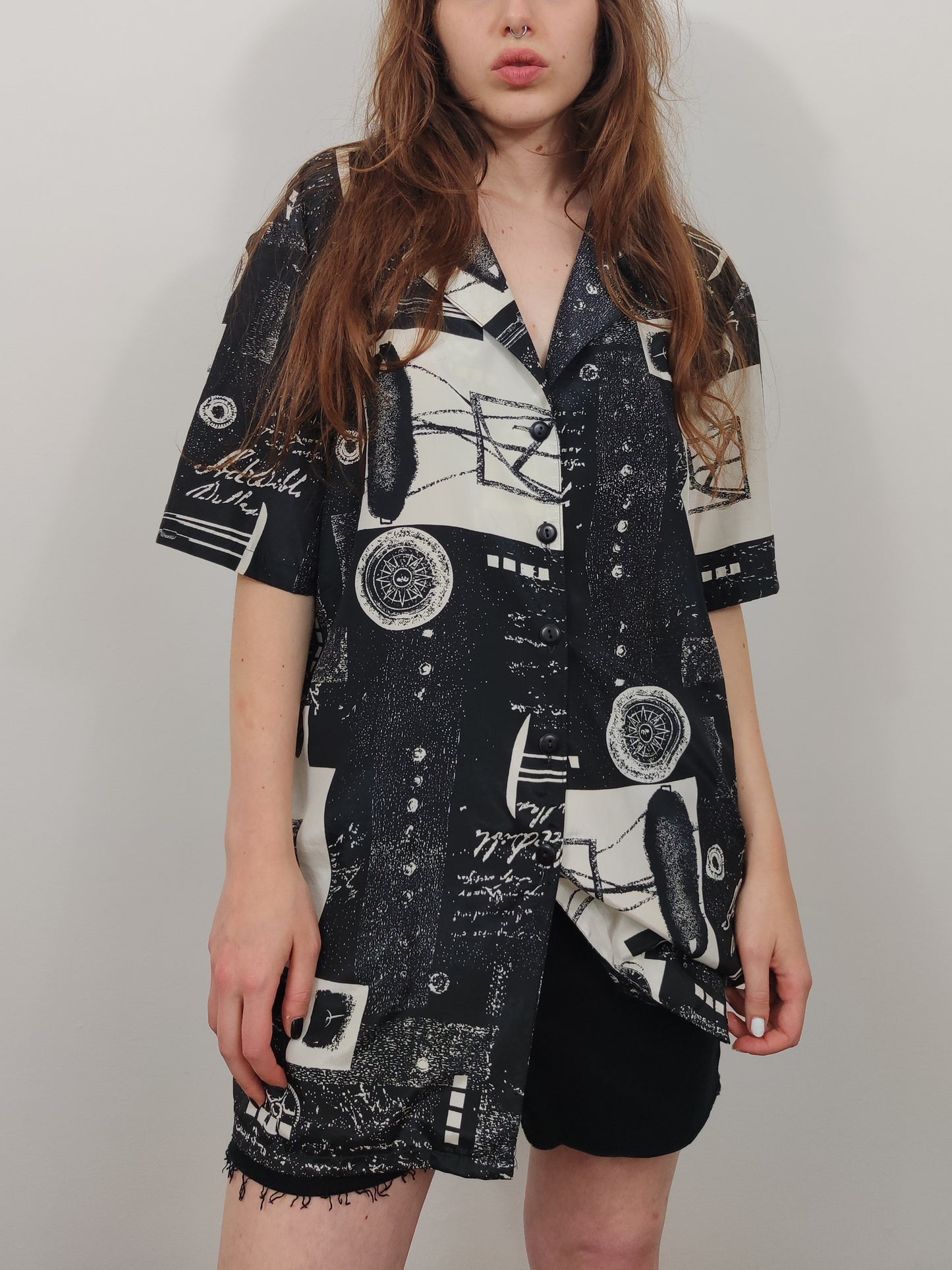 Vintage Black and White Shirt