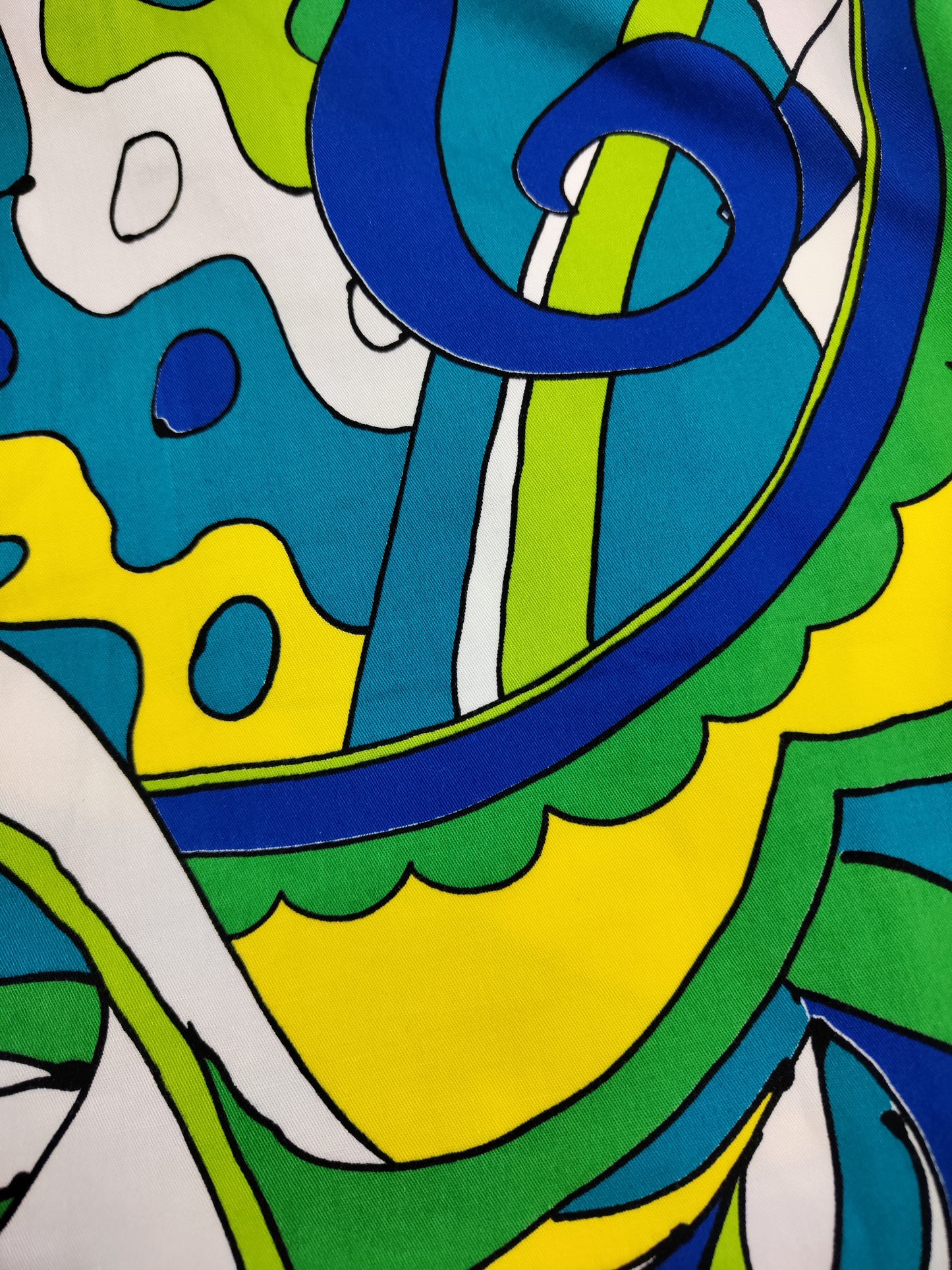 Vintage Abstract Print Dress